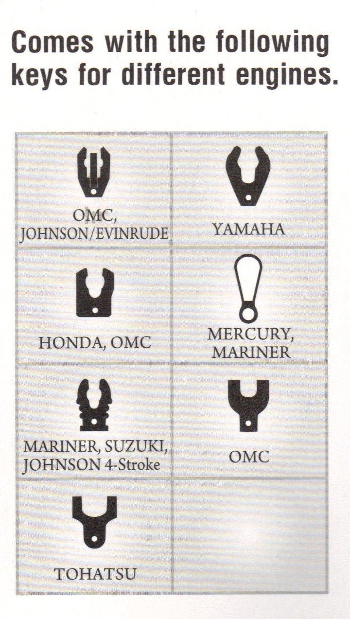 H2O Universal Outboard Kill Switch Keys With Lanyard (Fits All Except Kawasaki)