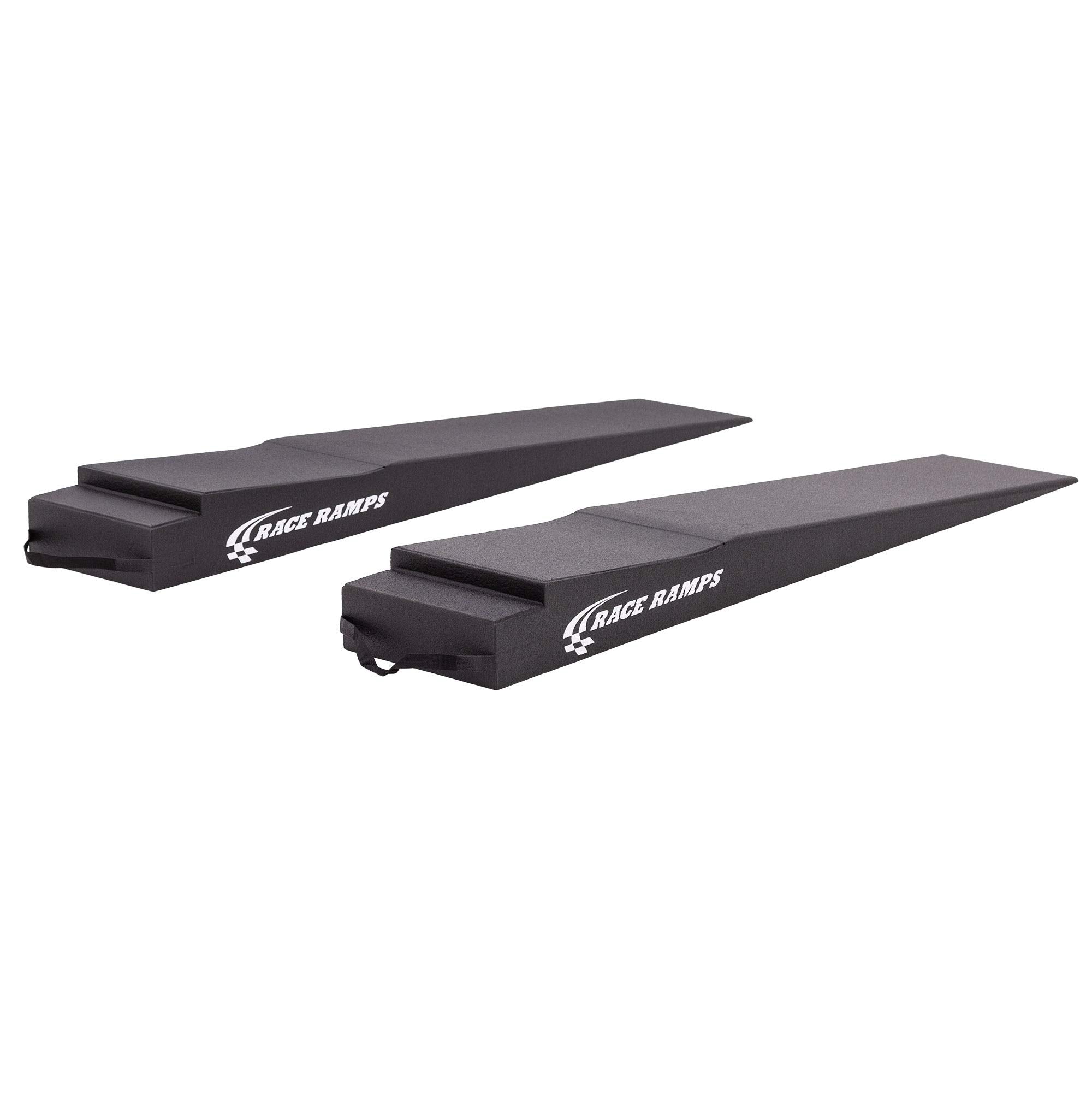 Race Ramps Rr-Tr-7-Flp 7' Trailer Ramp With Cut-Out,Black