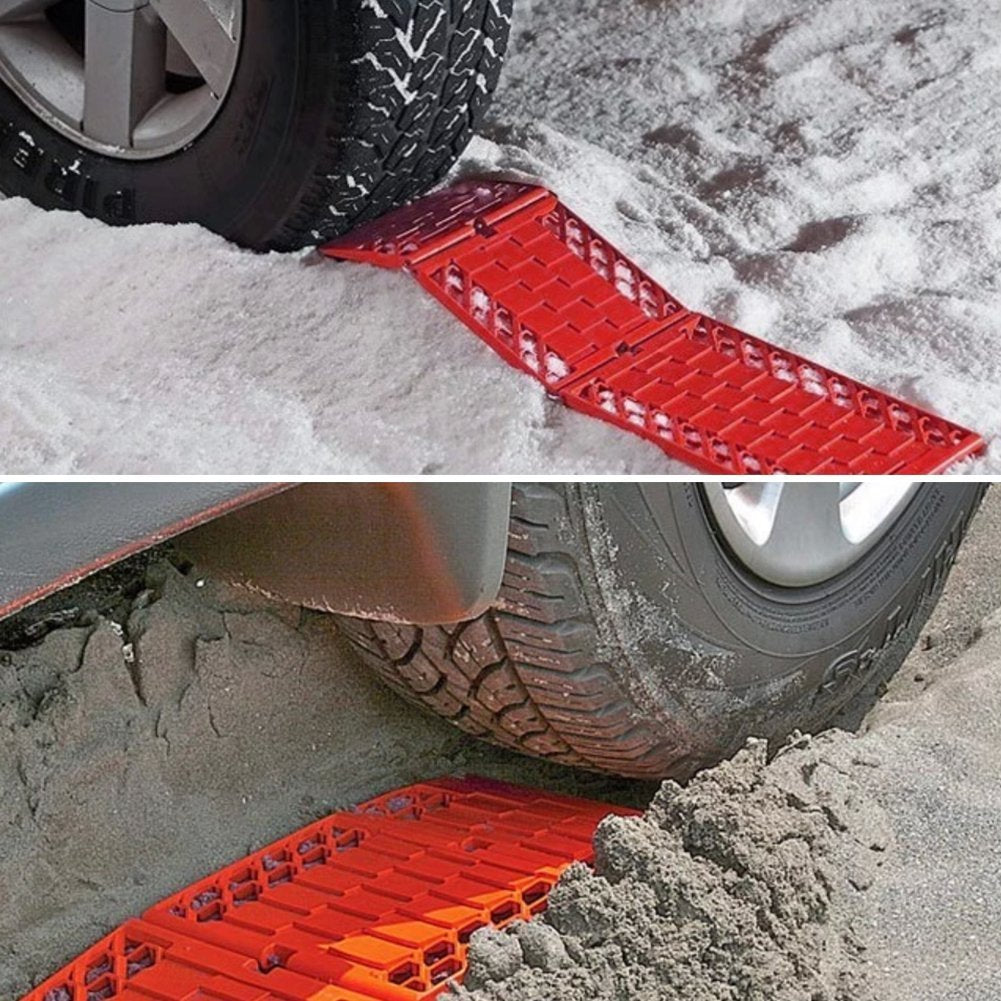 Wawaauto All-Weather Foldable Auto Traction Mat Tire Grip Aid, Car Escape Mat, Non-Slip Mat, Ideal To Unstuck Your Car From Snow