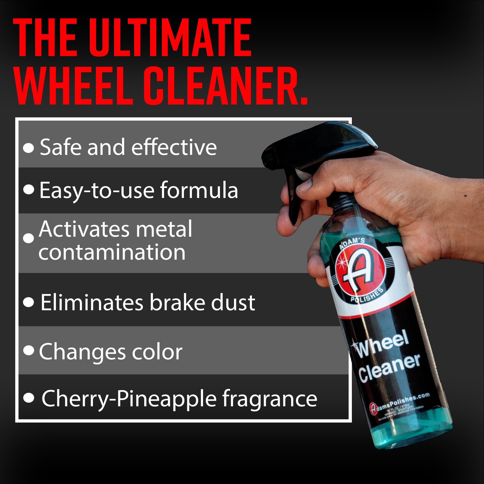 Adam's Polishes Wheel Cleaner 5 Gallon - Tough Wheel Cleaning Spray For Car Wash Detailing | Rim Cleaner & Brake Dust Remover |