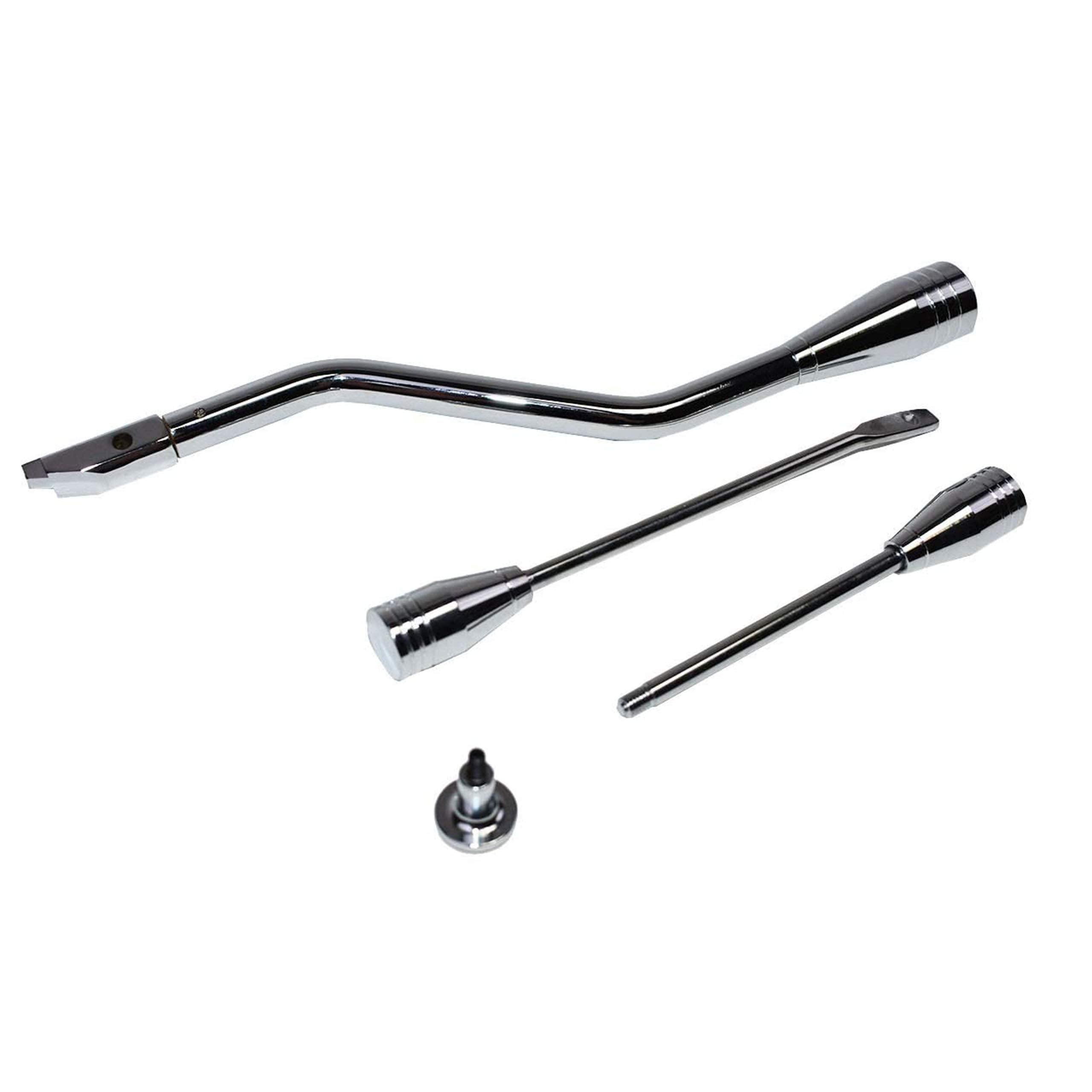 A-Team Performance - Shifter Lever Turn Signal Hazard Tilt Kit Car And Truck Billet In Chrome Column Dress Up Kit - Compatible W