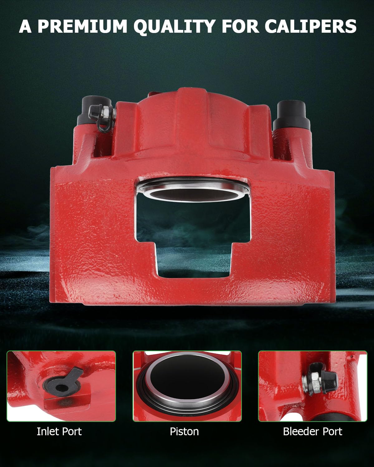 Scitoo Front Left Brake Caliper Without Bracket 184300 Compatible For Cadillac 1990-1993 1997-2000 For Chevrolet 1988-2002 For D