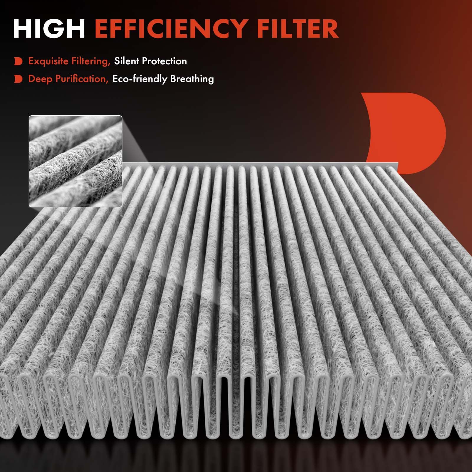 A-Premium 2-Pc Cabin Air Filter With Activated Carbon Compatible With Hyundai Accent 2018-2022, Elantra 2017-2020, Elantra Gt &