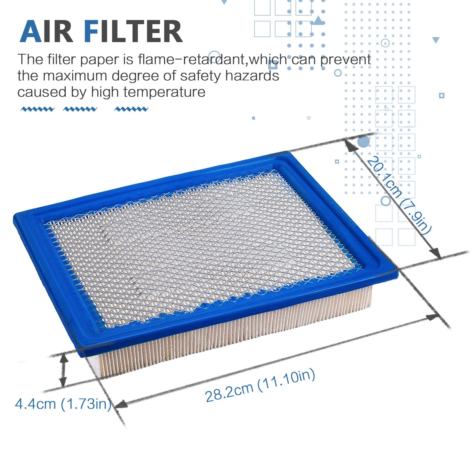 OCEAIR 7081706 Air Filter for Polaris Ranger 570 900 1000 RZR 570 Ranger XP 570 900 RGR 900 ATV 4x4 Ranger Crew Diesel 2012 2013