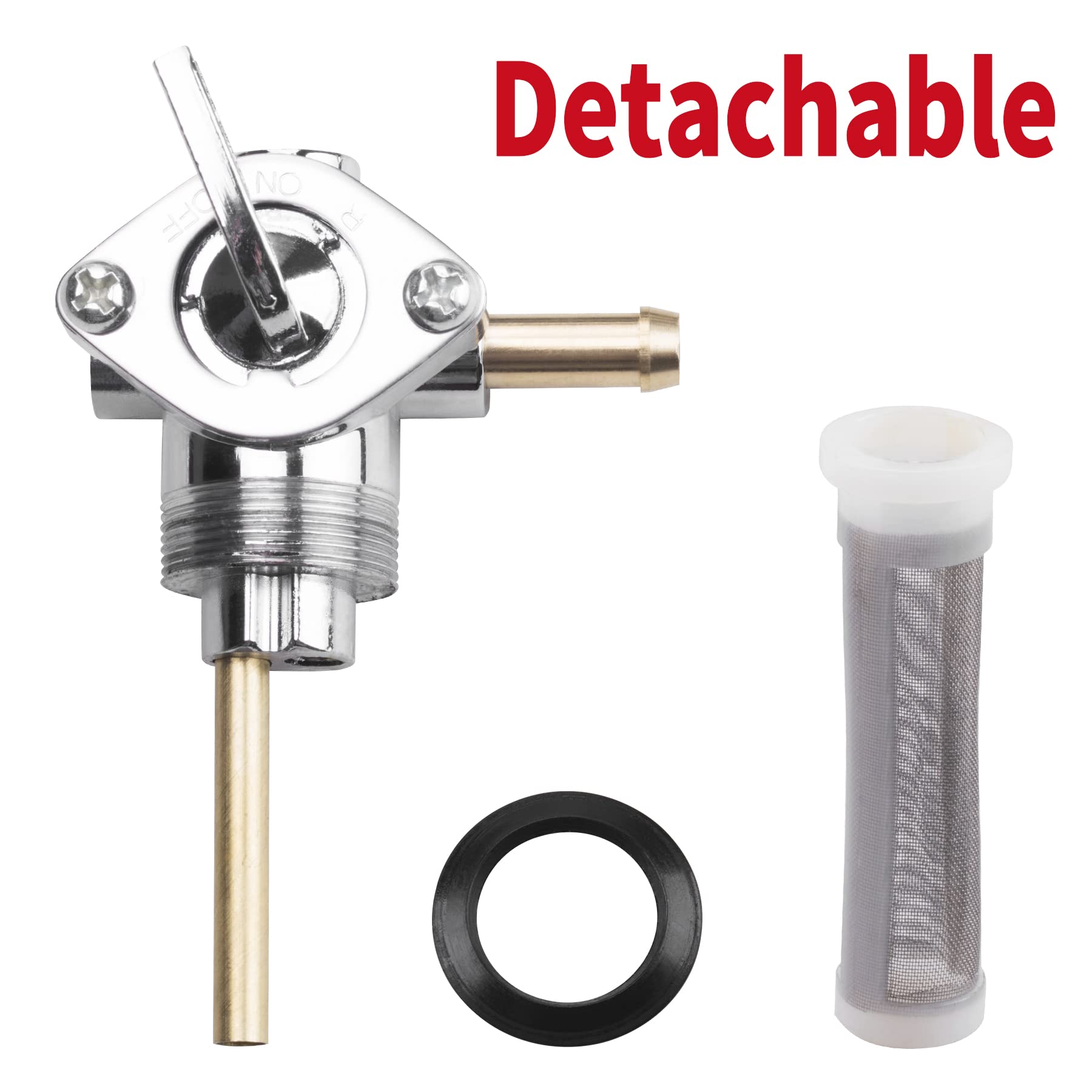 Gas Tank Fuel Valve Petcock Switch Compatible With Harley Dyna Fatboy Heritage Softail Springer Sport Glide Sportster 883 1000 S