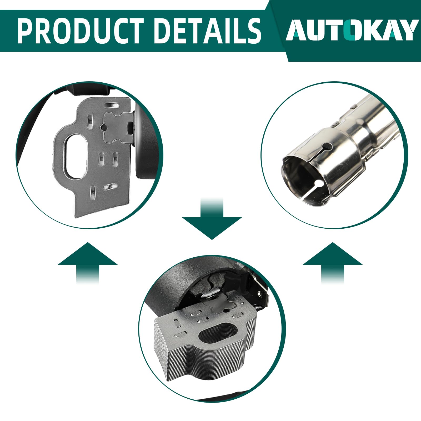AUTOKAY Ignition Coil for MTD Troy Bilt CC800 & CC30H Lawn Mowers, Compatible with Cub Cadet Models 7T84HW, 382cc, 2020