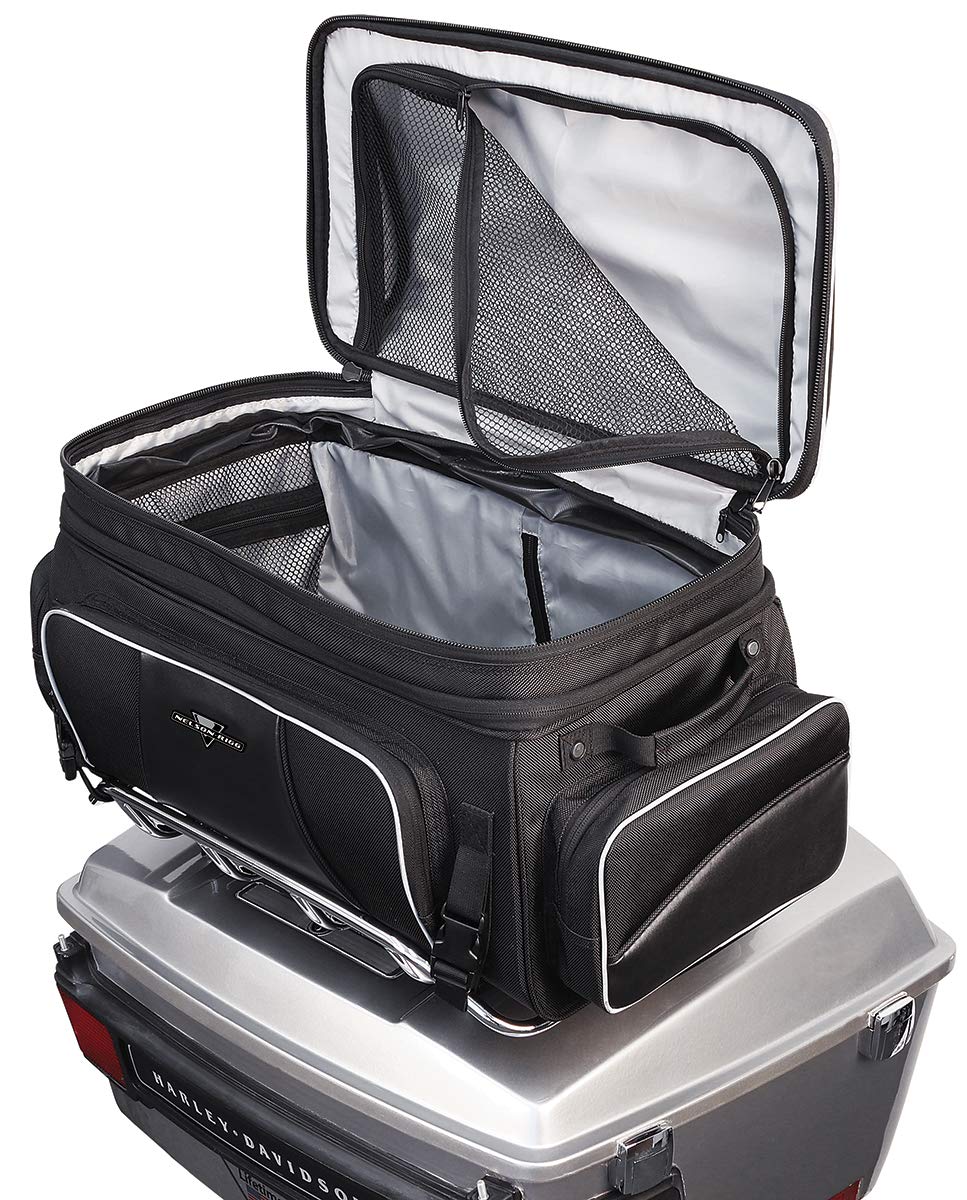 Nelson Rigg NR-300 Traveler Tour Trunk Bag - Black, UltraMax Fabric, Compatible with Harley Davidson, Indian Roadmaster, Honda Gold Wing