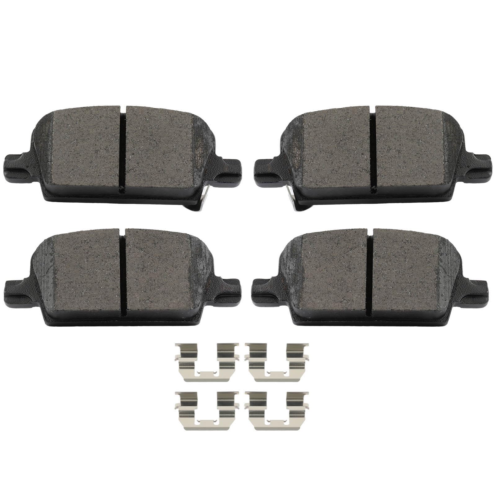 SCITOO D1921 Rear Ceramic Brake Pads Sets w/Hardware Replacement For Chevrolet For Malibu 2016-2022