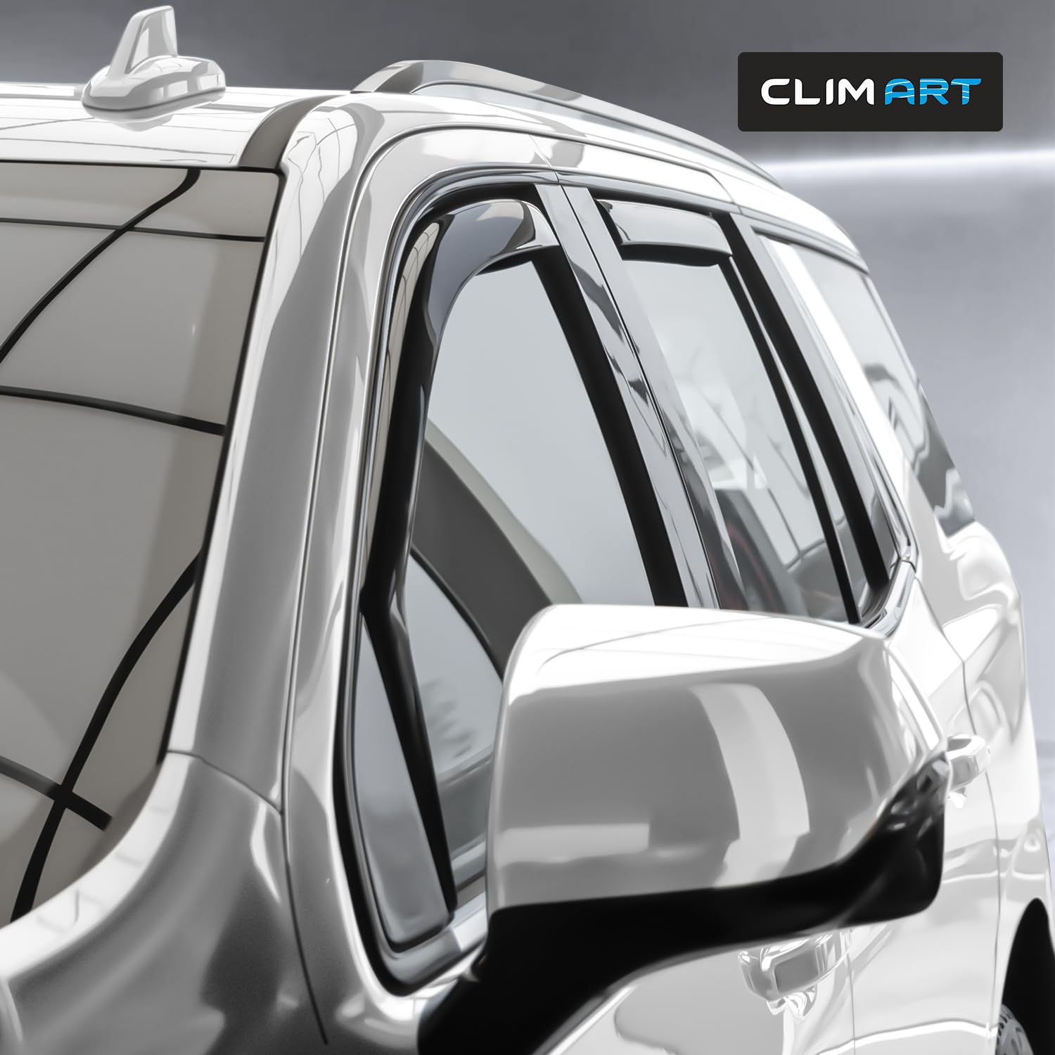 Clim Art In-Channel Incredibly Durable Rain Guards For Chevrolet Tahoe 2021-2025, Original Window Deflectors, Vent Window Visors