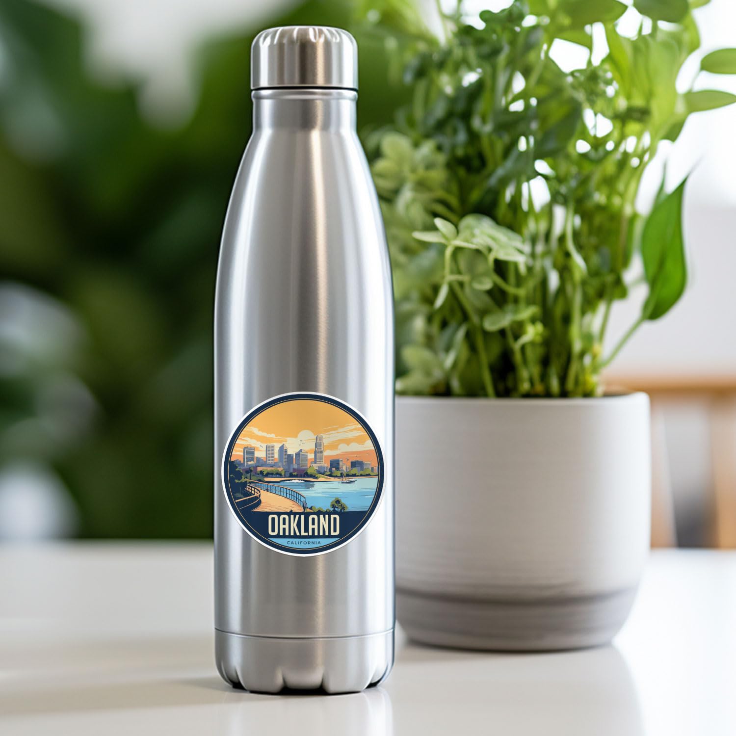 Oakland City Sticker - Waterproof Vinyl Decal for Car Bumper, Laptop, Water Bottle, Wall, and Window, Size - 5'' Longer Side