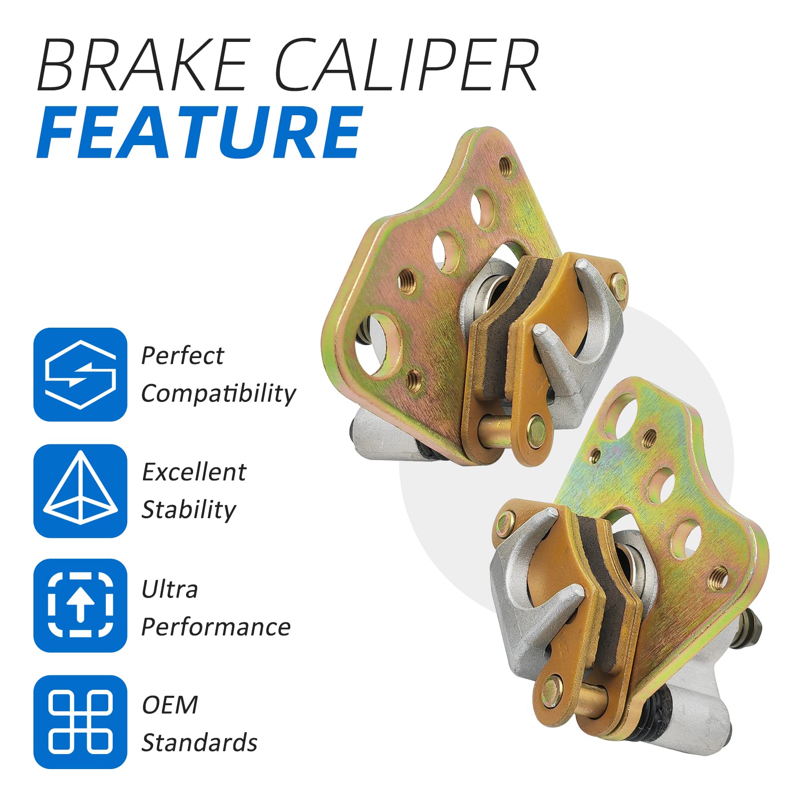 Front Left Right Brake Caliper Assembly For Polaris Atv Sportsman 400 450 500 600 700 800 500 Magnum 330 Atp 330 500 Tractor 500
