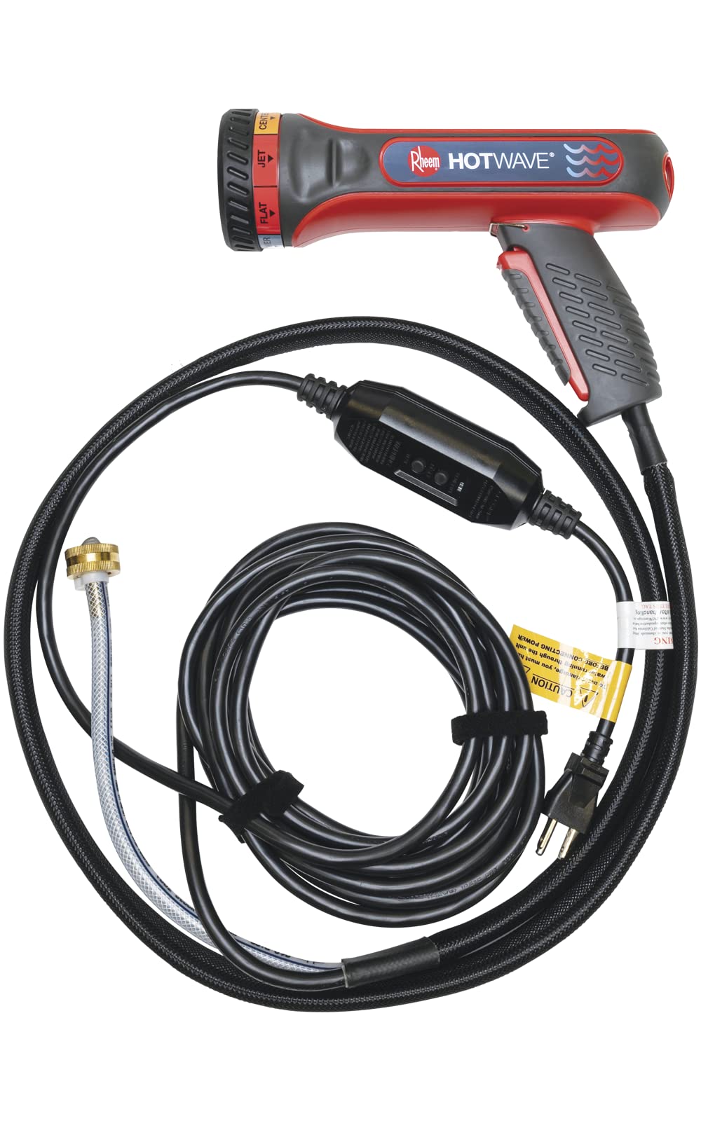 Rheem HotWave Heated Hose Nozzle Sprayer, Red, Plastic, Model HTW018120