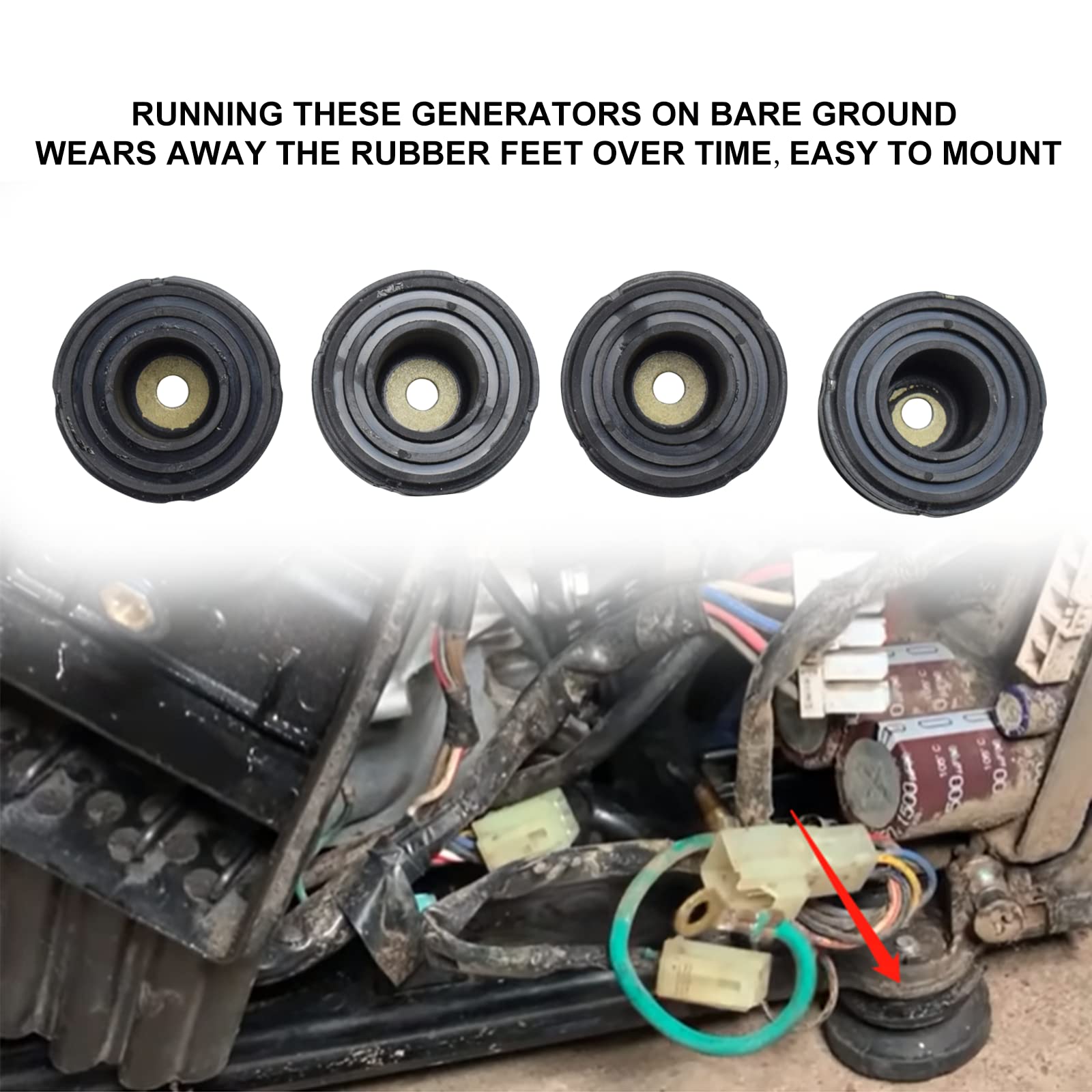 Lower Rubber Foot Pads For Honda Generators Eb2000I & Eu2000I 68325-Z07-003