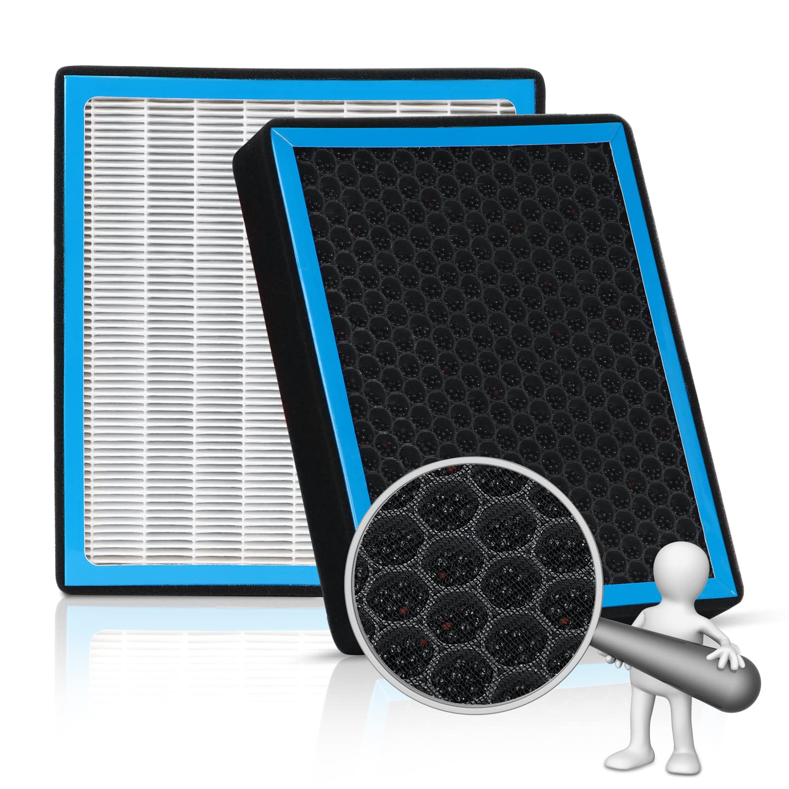 KARCOCA CF11671 Cabin Air Filter HEPA Air Conditioner with Activated Carbon Replacement Cabin Air Filter Accessories Compatible 