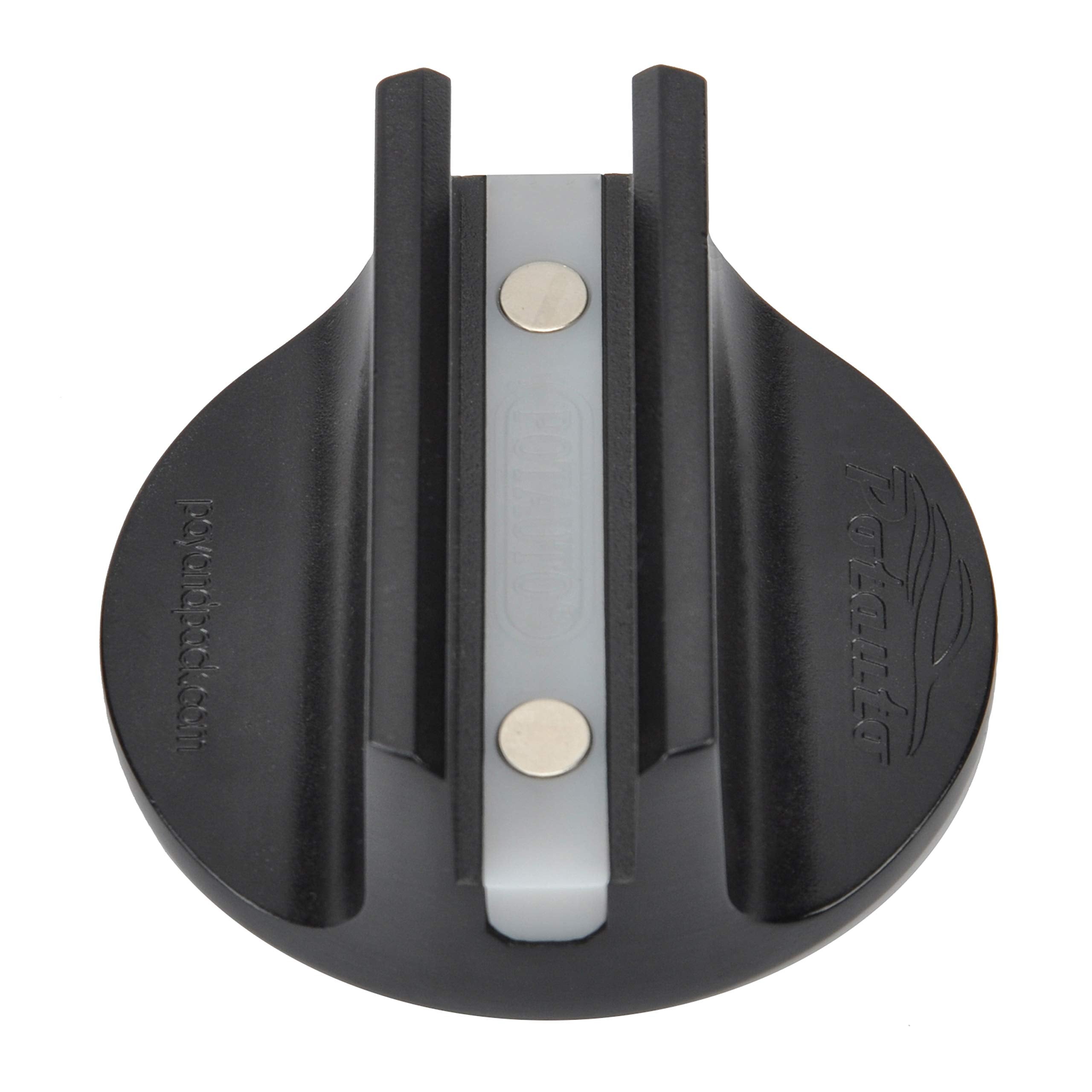 Potauto Universal Aluminum Grooved Magnetic Jack Pad Jacking Puck Pinch Weld (Slot Width 0.55 Inch) Frame Rail Adapter Vehicles 