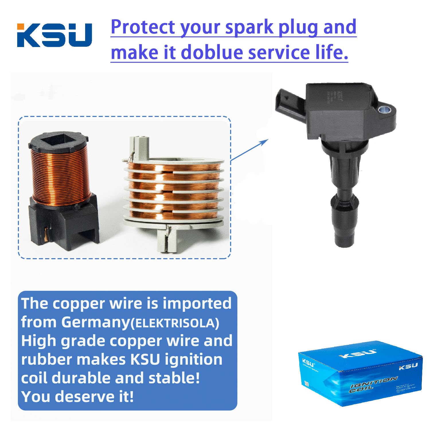 Ksu Coil Pack Compatible With Hyundai Tucson 2.4L L4 2018-2021