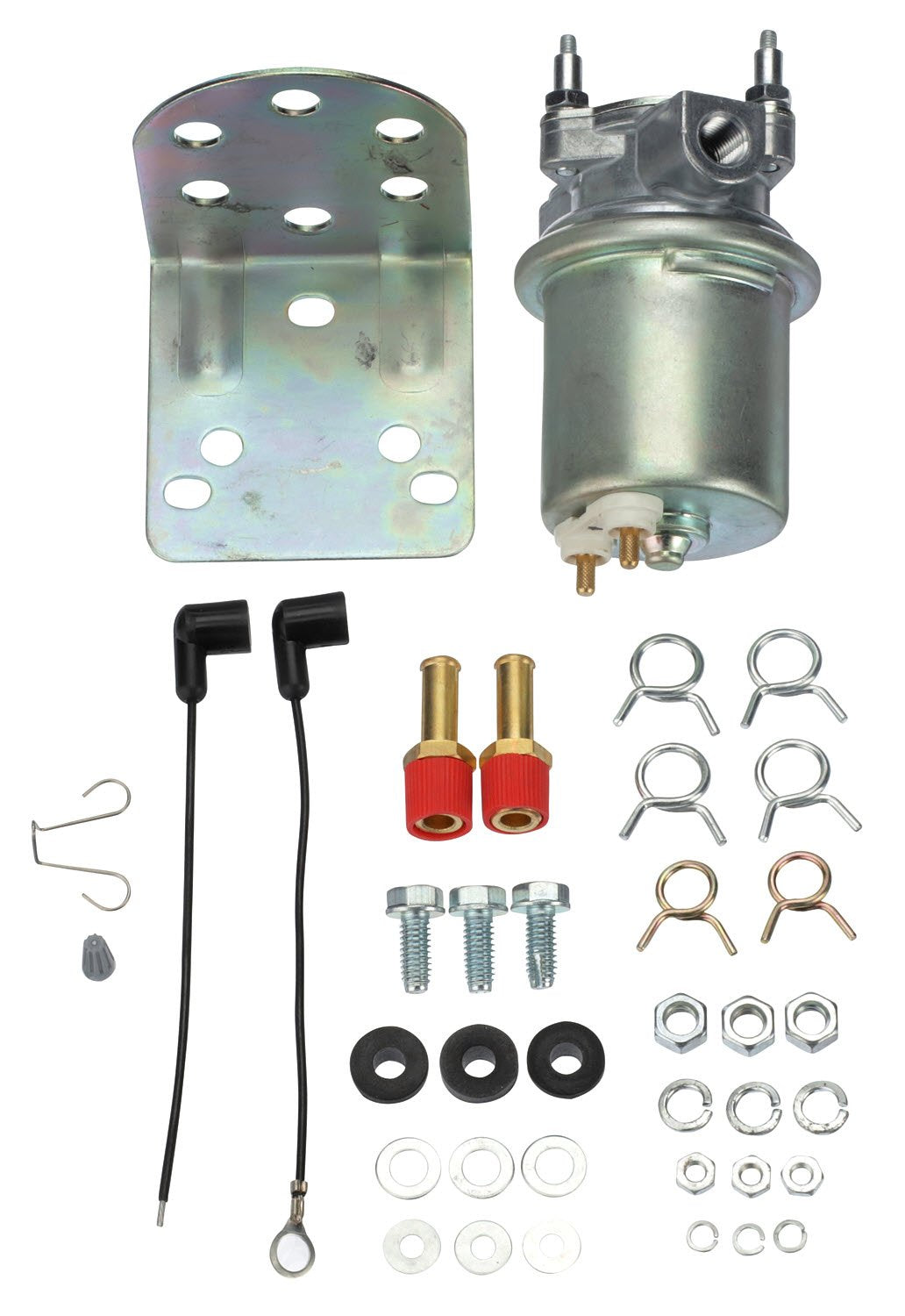 Carter Fuel Systems Universal Electric Fuel Pump 12V P4070 - Grey Metal Replacement Automotive Pump