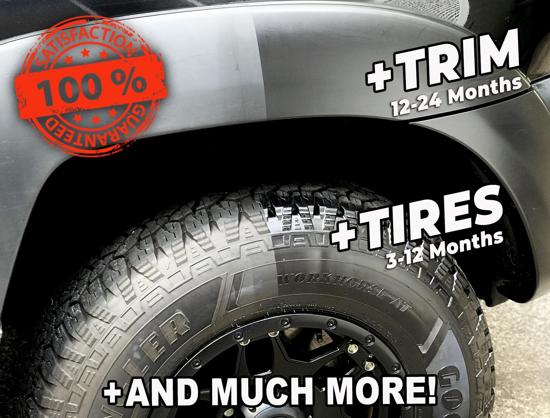 Satn 8Oz | Low-Gloss Ceramic-Hybrid Protectant | Safe For Motorcycles, Golf Carts, Rvs | Trim & Tire Preservation, Oem Restorer