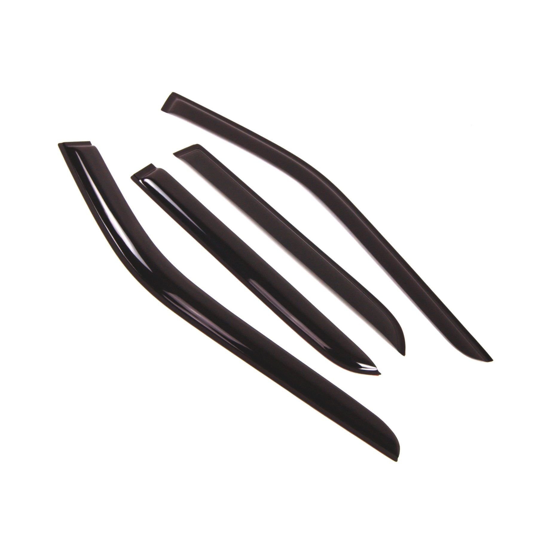 Tuningpros Window Visor Compatible With 2011-2016 Ford Explorer, Dgwv2-157 Outside Mount Deflector Rain Guard Dark Smoke, 4 Pcs