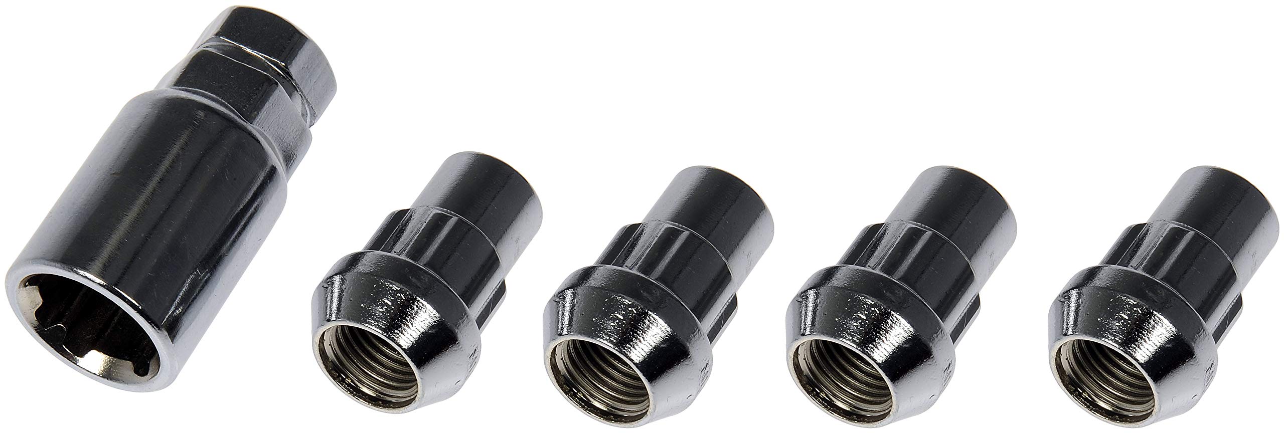Dorman 712-628 Wheel Nut Lock Chrome Acorn Set M14-1.50 Compatible with Select Models, 4 Pack