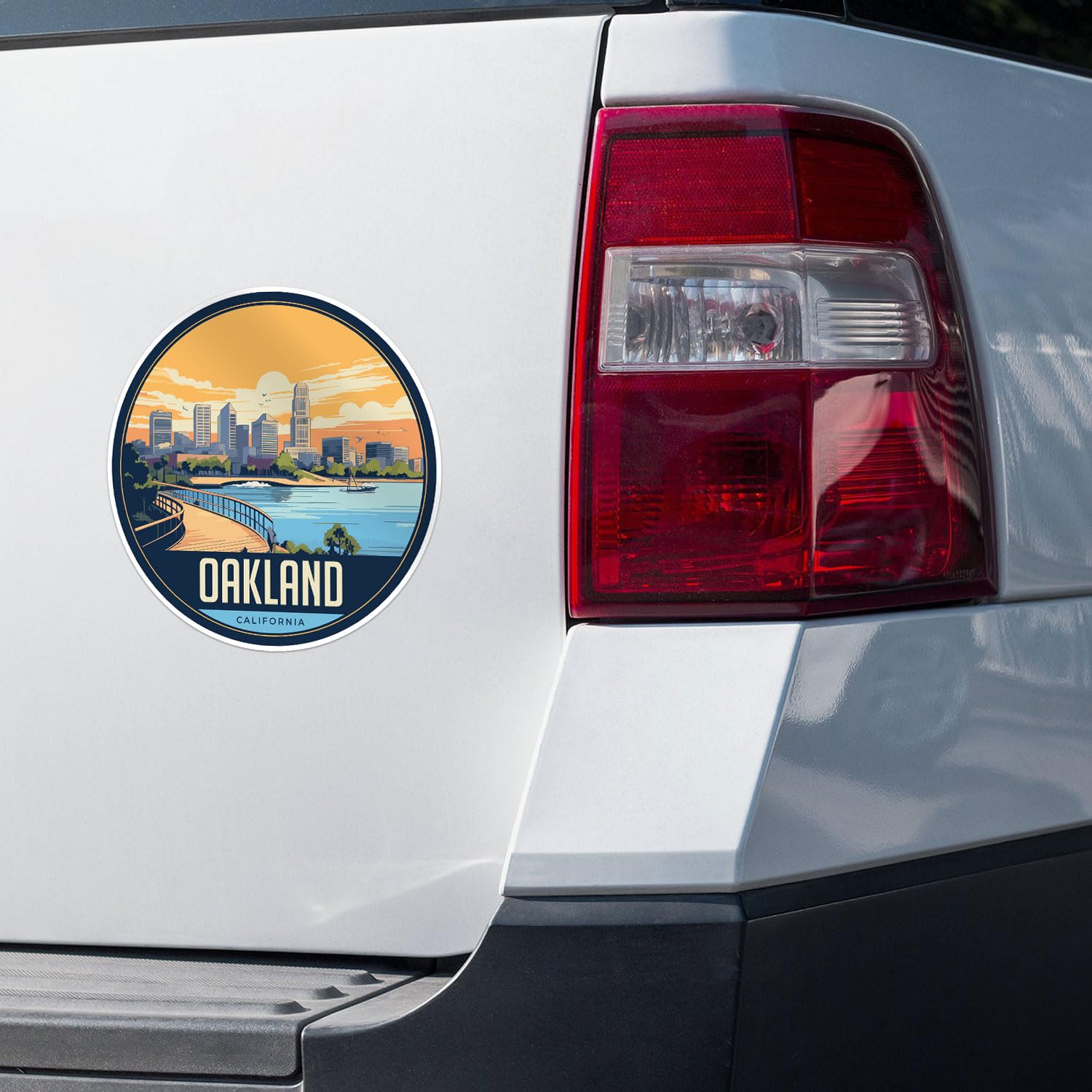 Oakland City Sticker - Waterproof Vinyl Decal for Car Bumper, Laptop, Water Bottle, Wall, and Window, Size - 5'' Longer Side