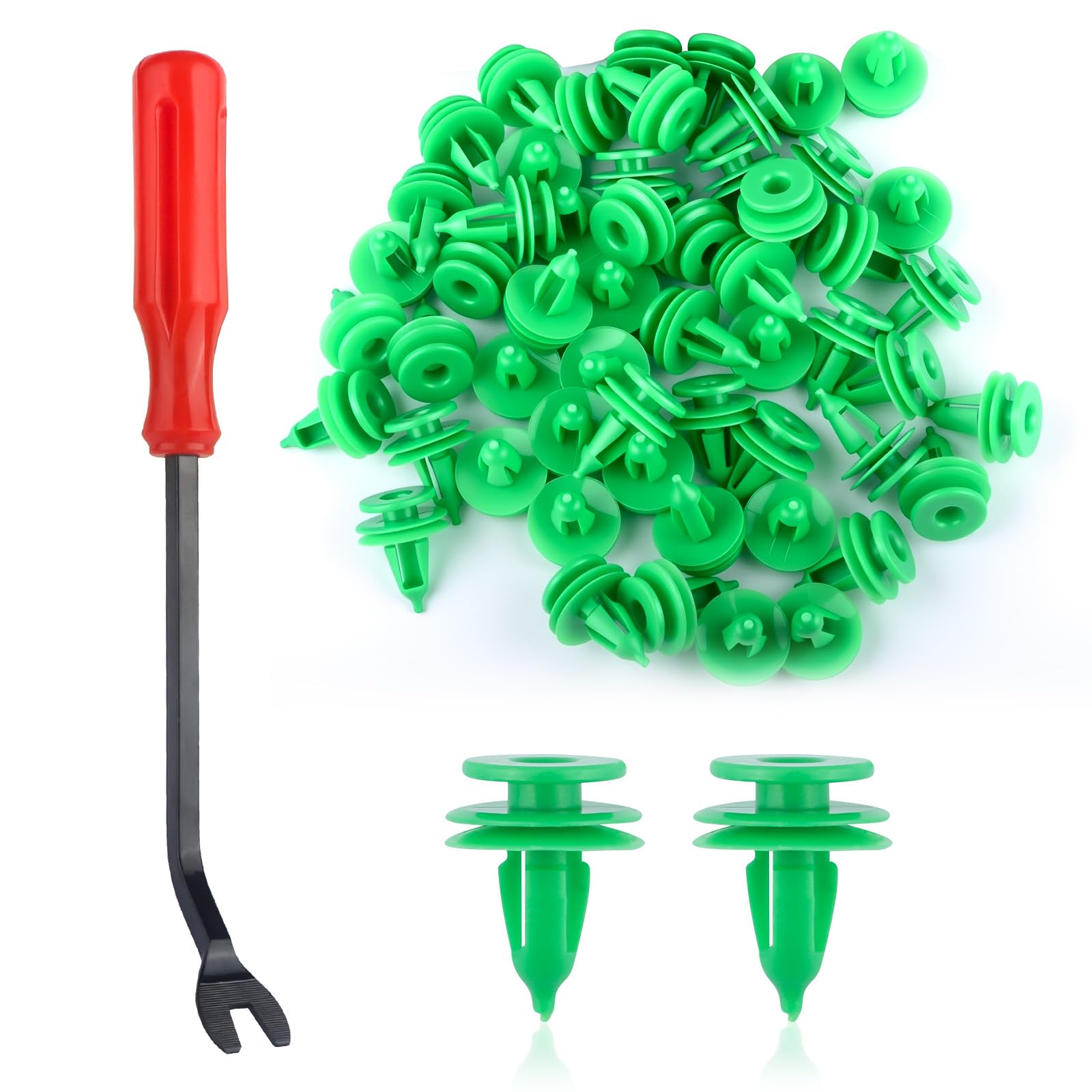 100PCS Car Door Panel Clips with Fastener Removal Tool,Car Door Clips for Doors Panels Compatible with Chrysler/Dodge,Multi-Purp