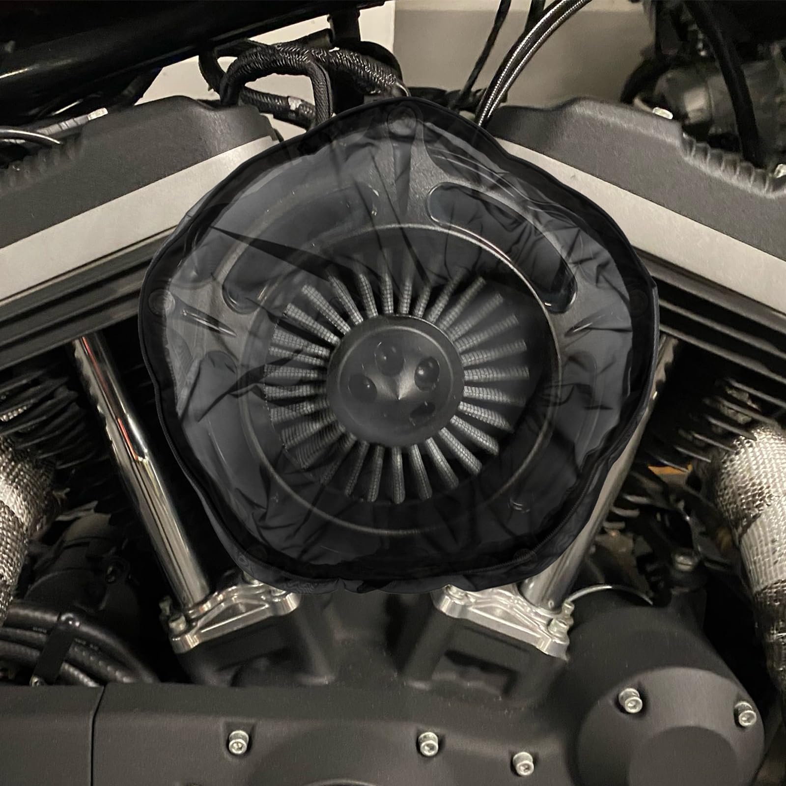 Hdbubalus Air Filter Rain Sock Air Cleaner Cover Fit For Harley Touring Softail Dyna