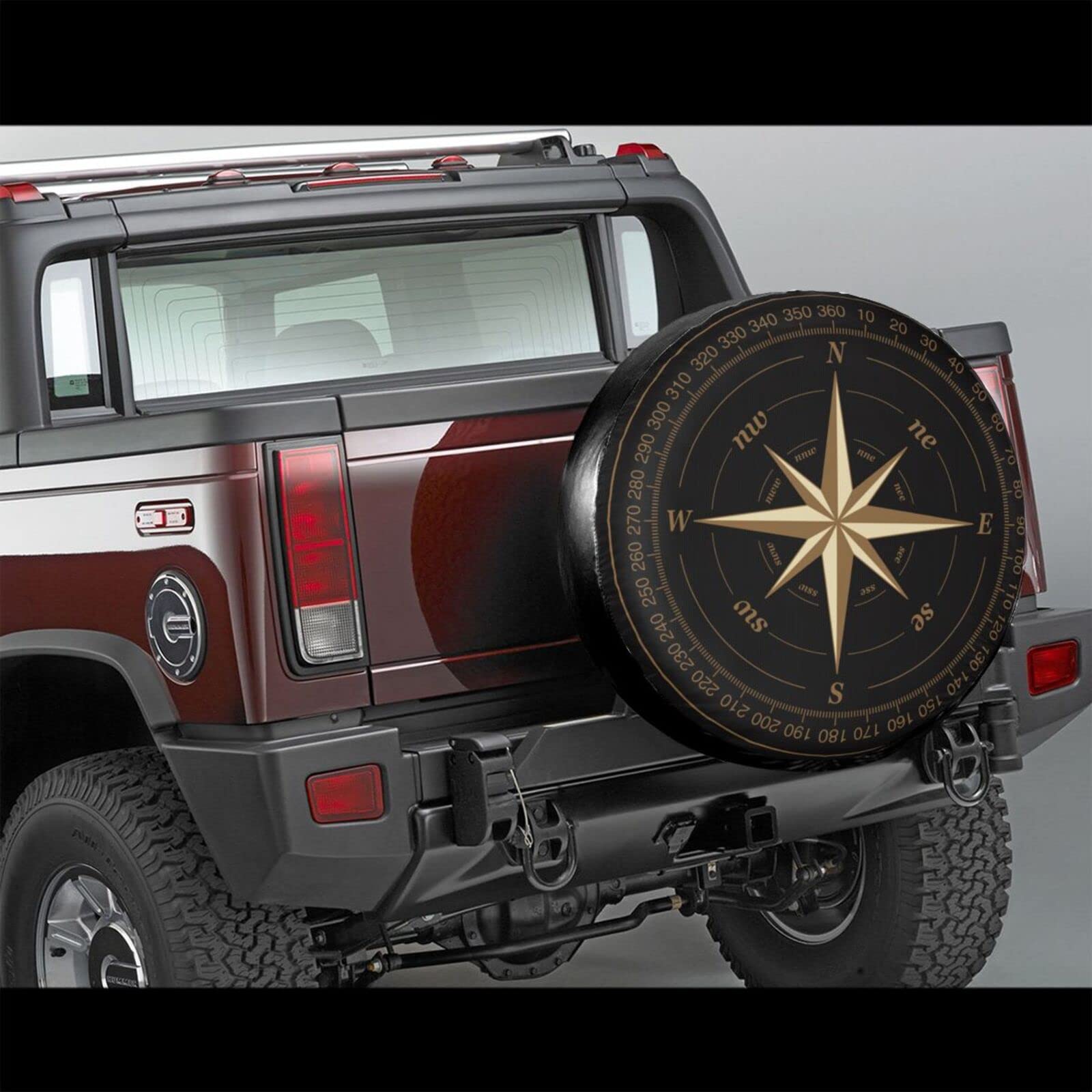 Eugzak Rv Spare Tire Covers for Trailers Wheel Protectors Tyre Covers Weatherproof and Dustproof Covers Universal Fit Trailer SU