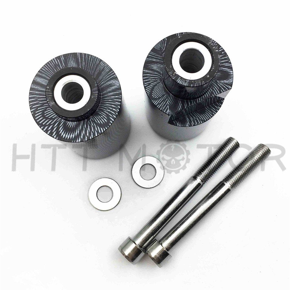 Httmt Mt219-007-Cn Motorcycle No Cut Frame Slider Crash Protector Compatible With 2004 2005 Suzuki Gsxr 600 750 Carbon (Left & R