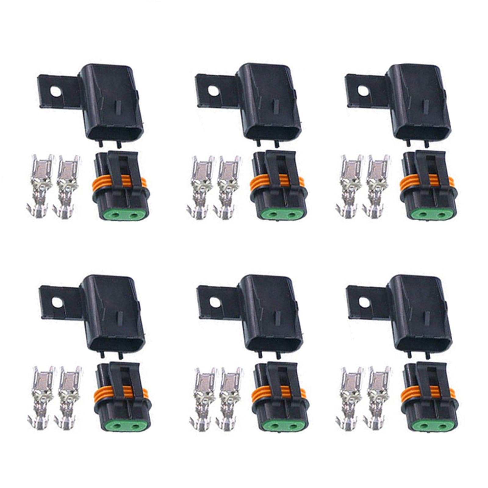 Joofn Waterproof Sealed Ato Atc Fuse Holder Assembly Splice Existing Wire Kit (Pack Of 6)