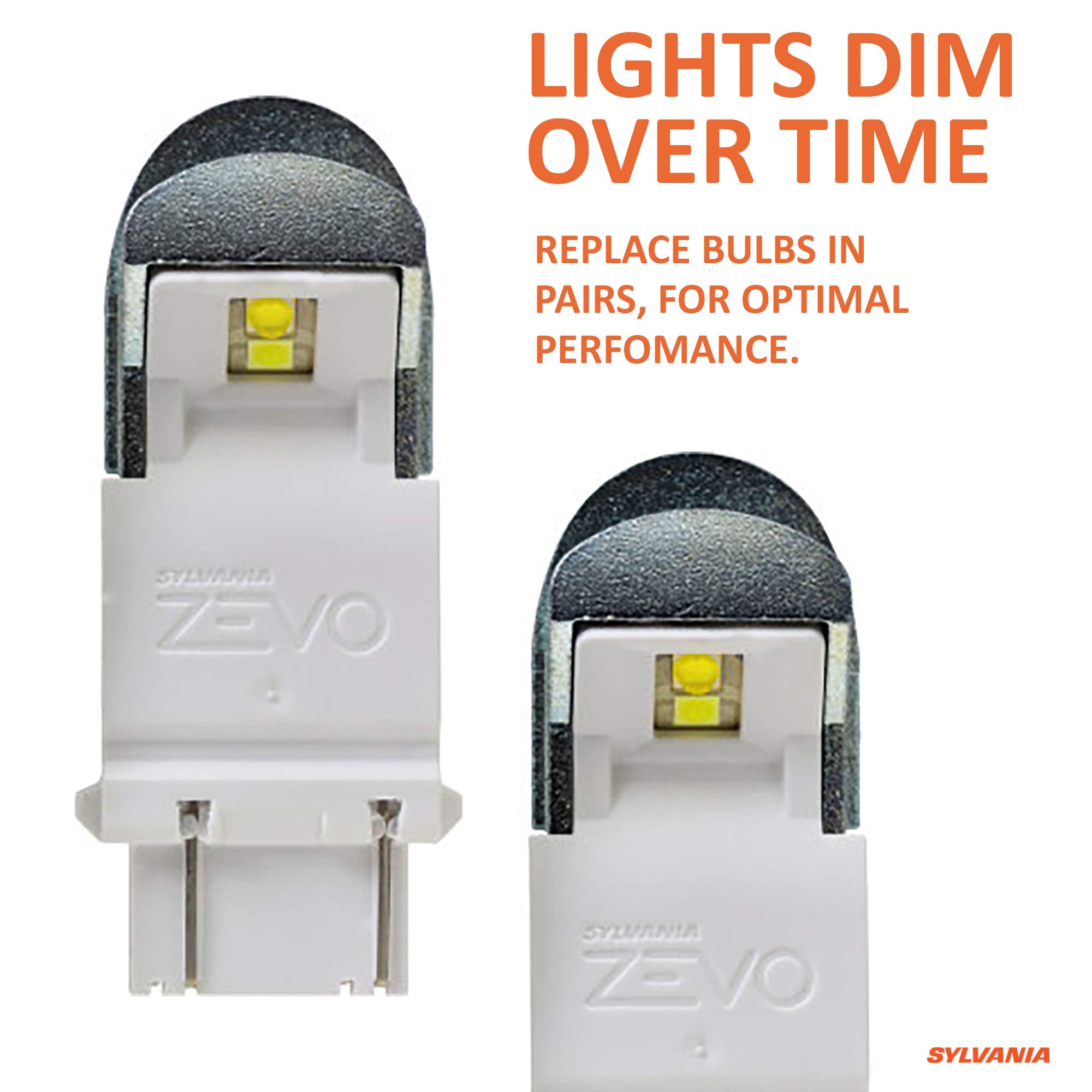 Sylvania - 4114 Zevo Led White Bulb - Bright Led Bulb, Ideal For Daytime Running Lights (Drl) And Back-Up/Reverse Lights (Contai