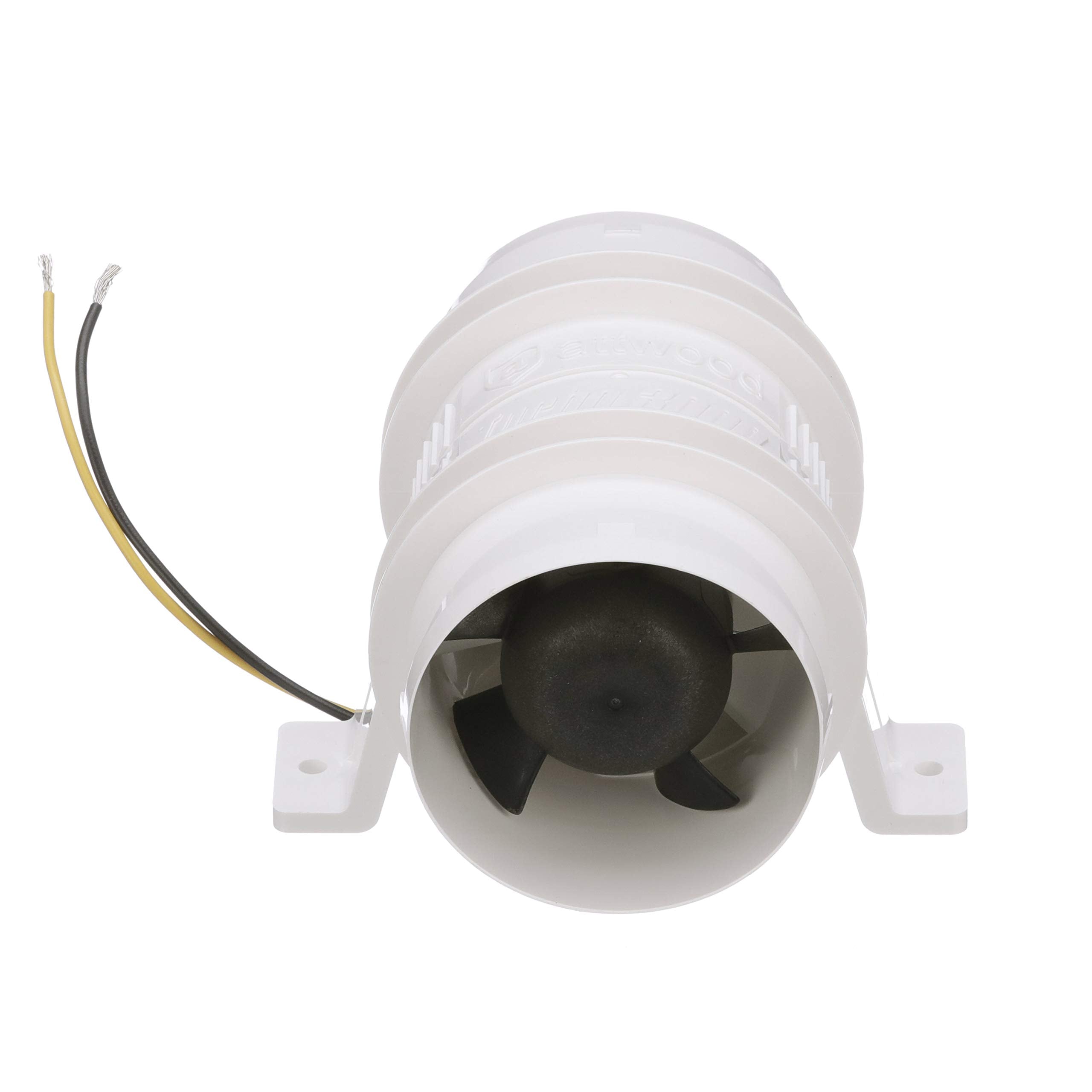 Attwood Marine (6P) Turbo 3000-3'' Blower, Water-Resistant, White, 12 Volt