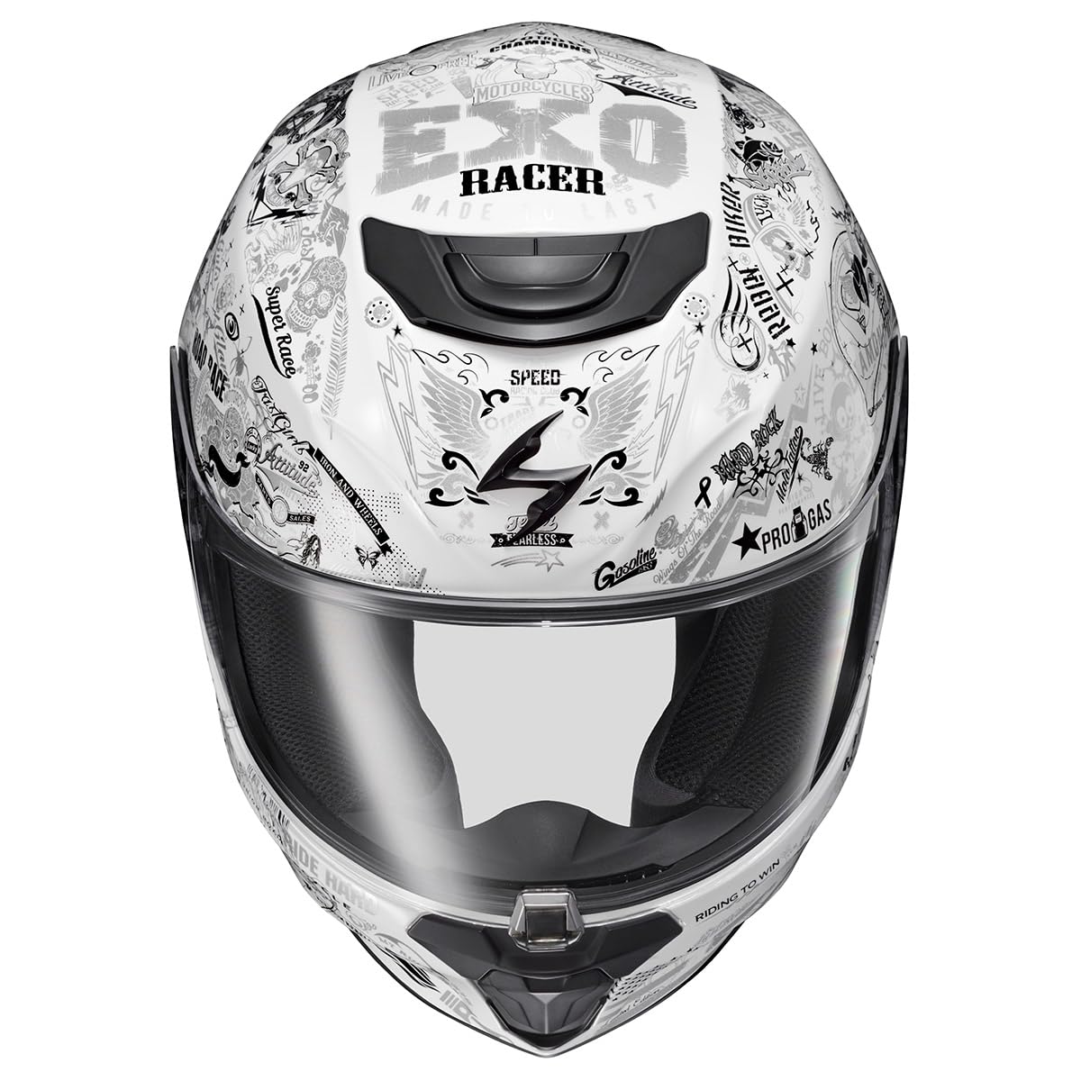 Scorpionexo R420 Full Face Adult Street Motorcycle Helmet With Bluetooth Ready Speaker Pockets Dot Snell Approved Shake Ii (Whit