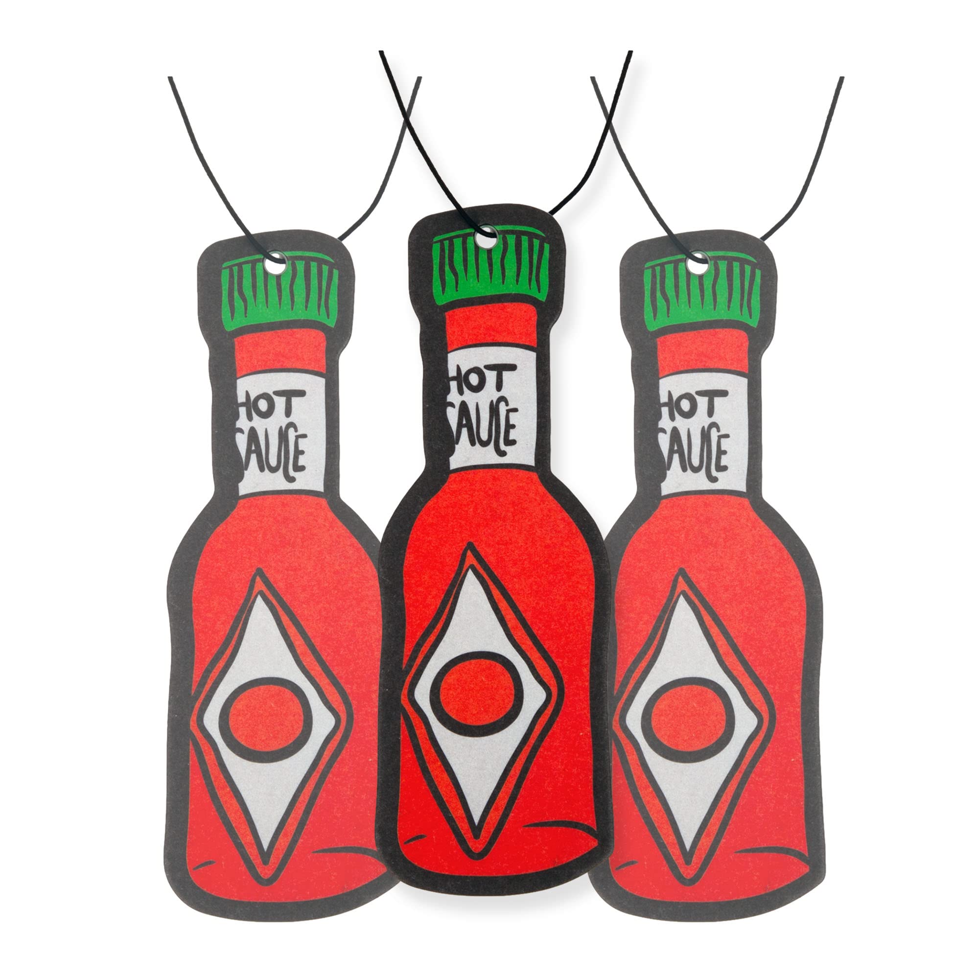 Hot Sauce Car Air Freshener 3 Pack Scented With Essential Oils (3 Pack)