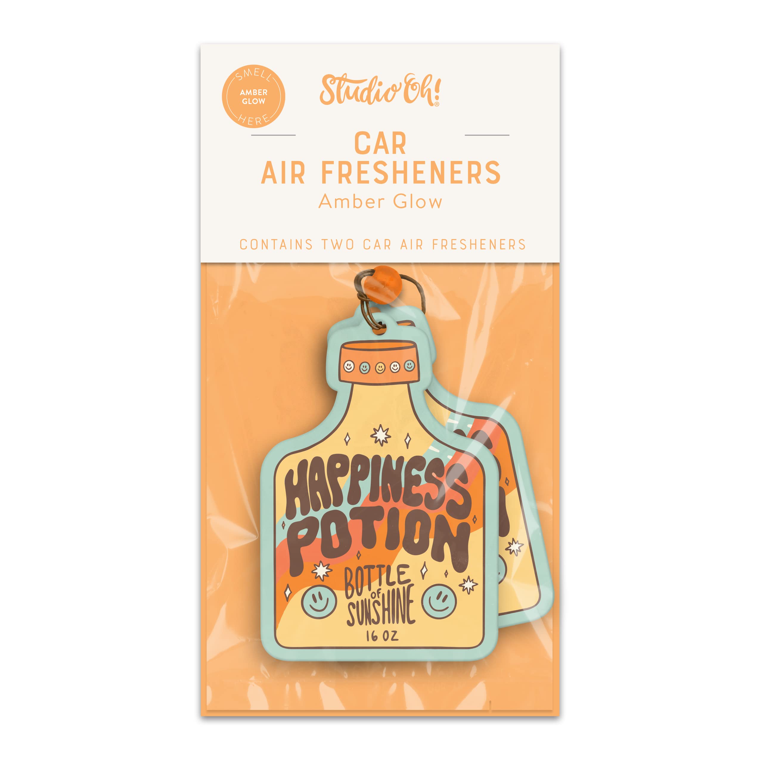 Studio Oh! Scented Hanging Car Air Fresheners - Pack Of 2 Car - Natural & Exclusive Fragrance With Deoboost Technology - Unique