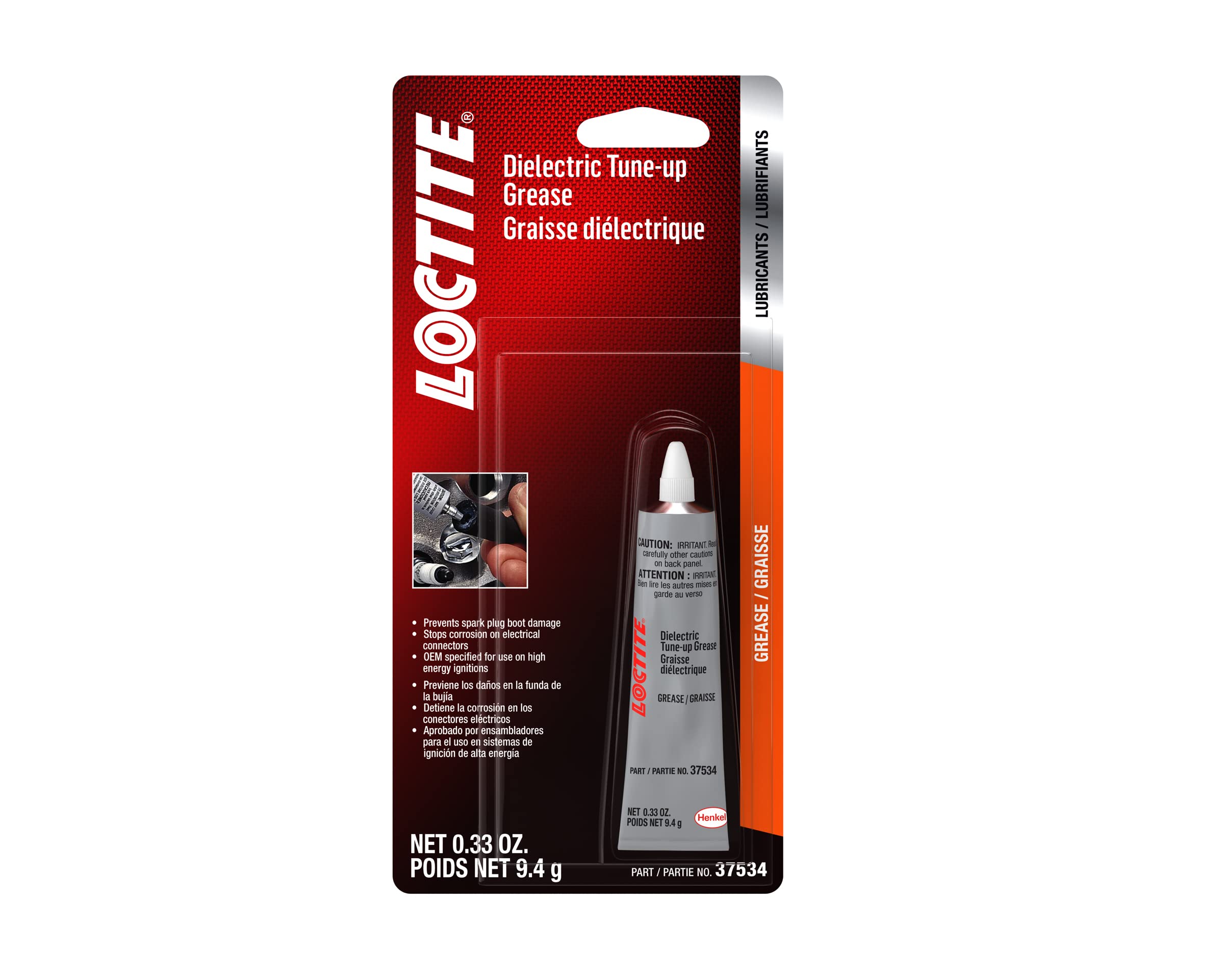 LOCTITE 37534 Dielectric Grease for Automotive: Provides Moisture-Proof Barrier, Prevents Voltage Leakage, For High-Energy Ignit