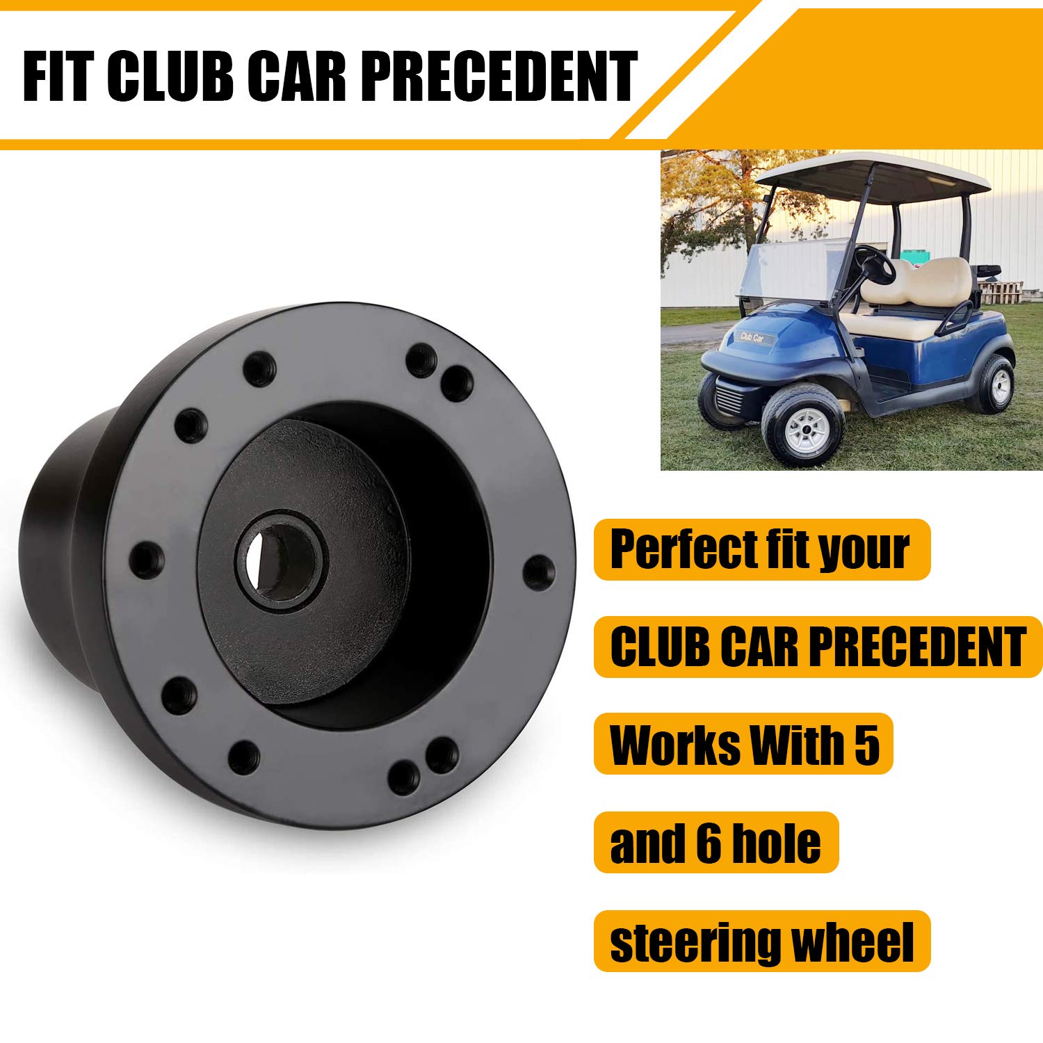 Club Car Precedent Golf Cart Steering Wheel Adapter Golf Steering Wheel Adapter For Club Car Precedent Golf Cart Steering Wheel