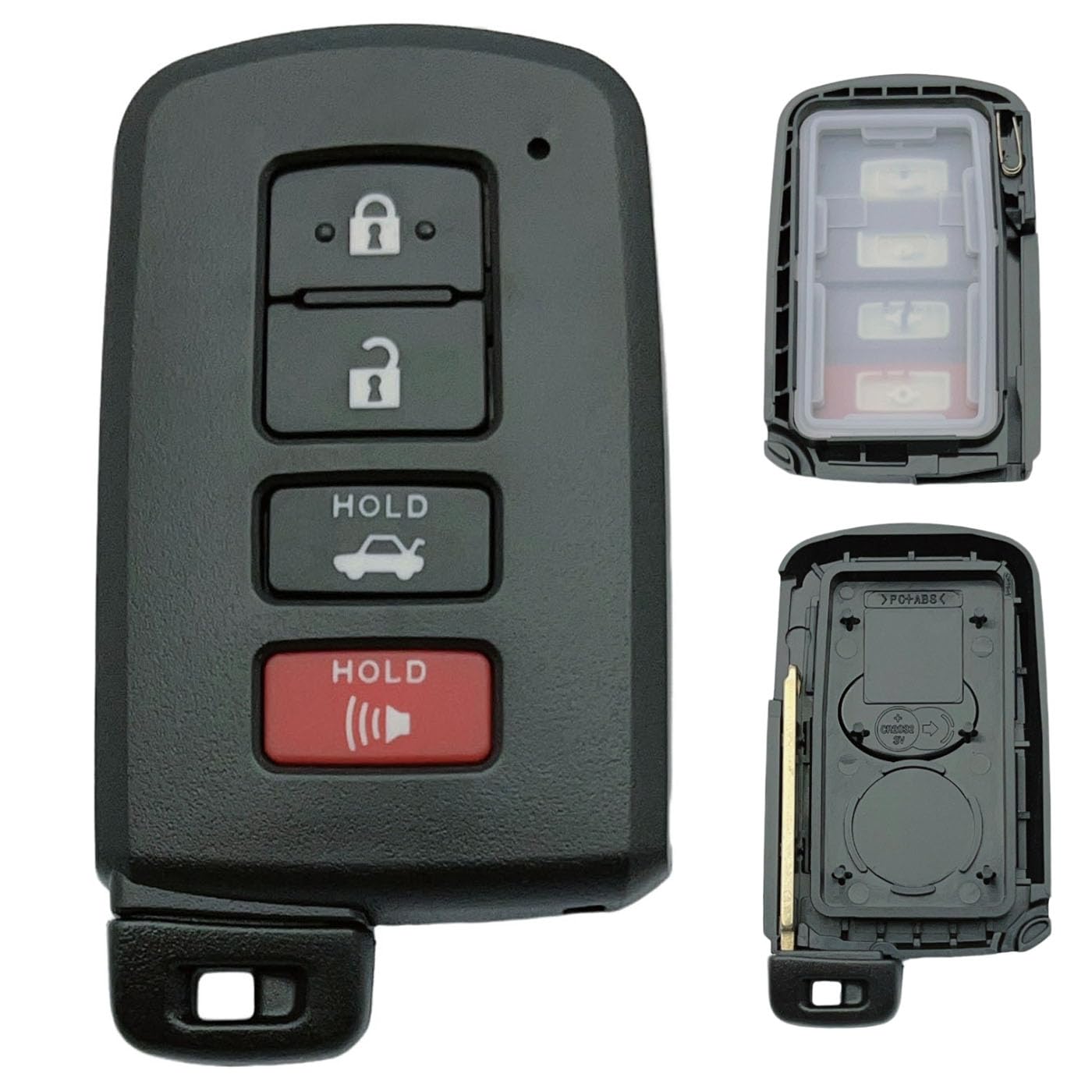 Replacement Key Fob Shell Case Fits for 2019 2018 2017 Toyota Highlander Avalon Camry Corolla RAV4 Keyless Entry Remote Control 