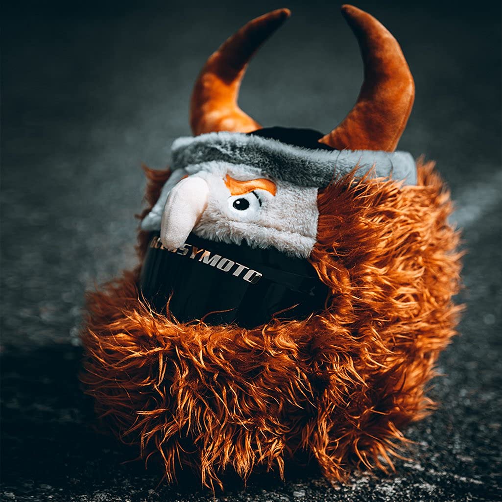 Moto Loot Helmet Cover - Fun Viking Design, One Size, Thermoplastic Material, Cover Only (Helmet Not Included)