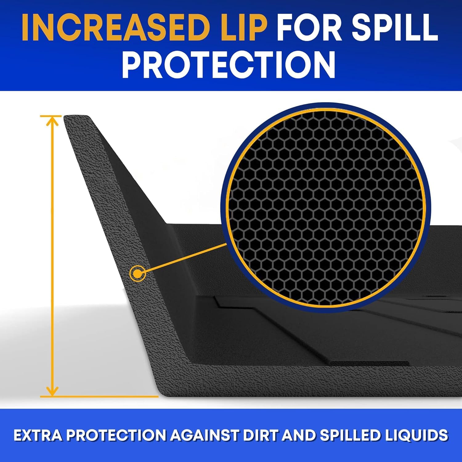 Premium Cargo Liner for Acura MDX 2014-2020 - 100% Protection - Custom Fit Car Trunk Mat - Easy-to-Wash & All-Season Black Cargo