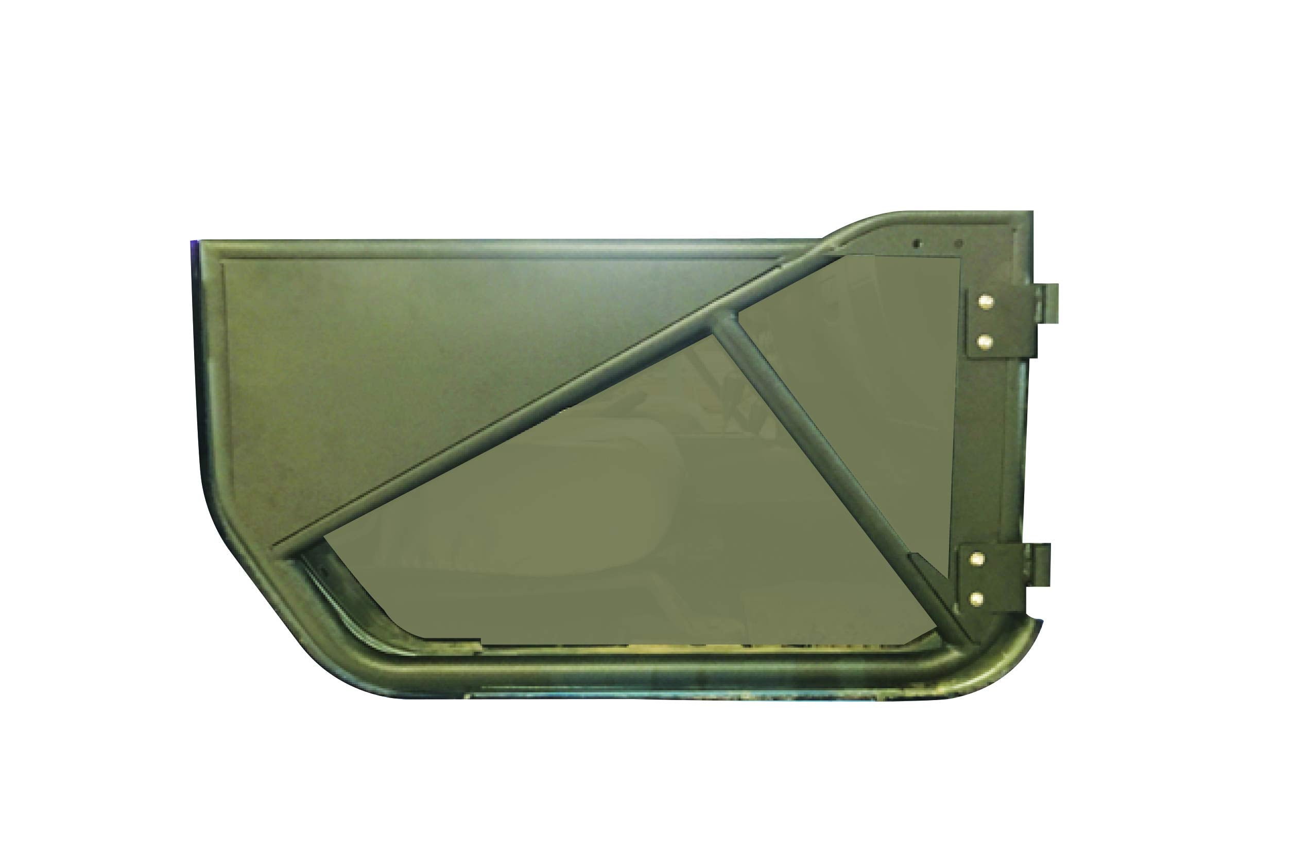 Trailfx J051FD Door - Tubular Lower Half, Textured Powder Coated Black, Alloy Steel, Qty 2