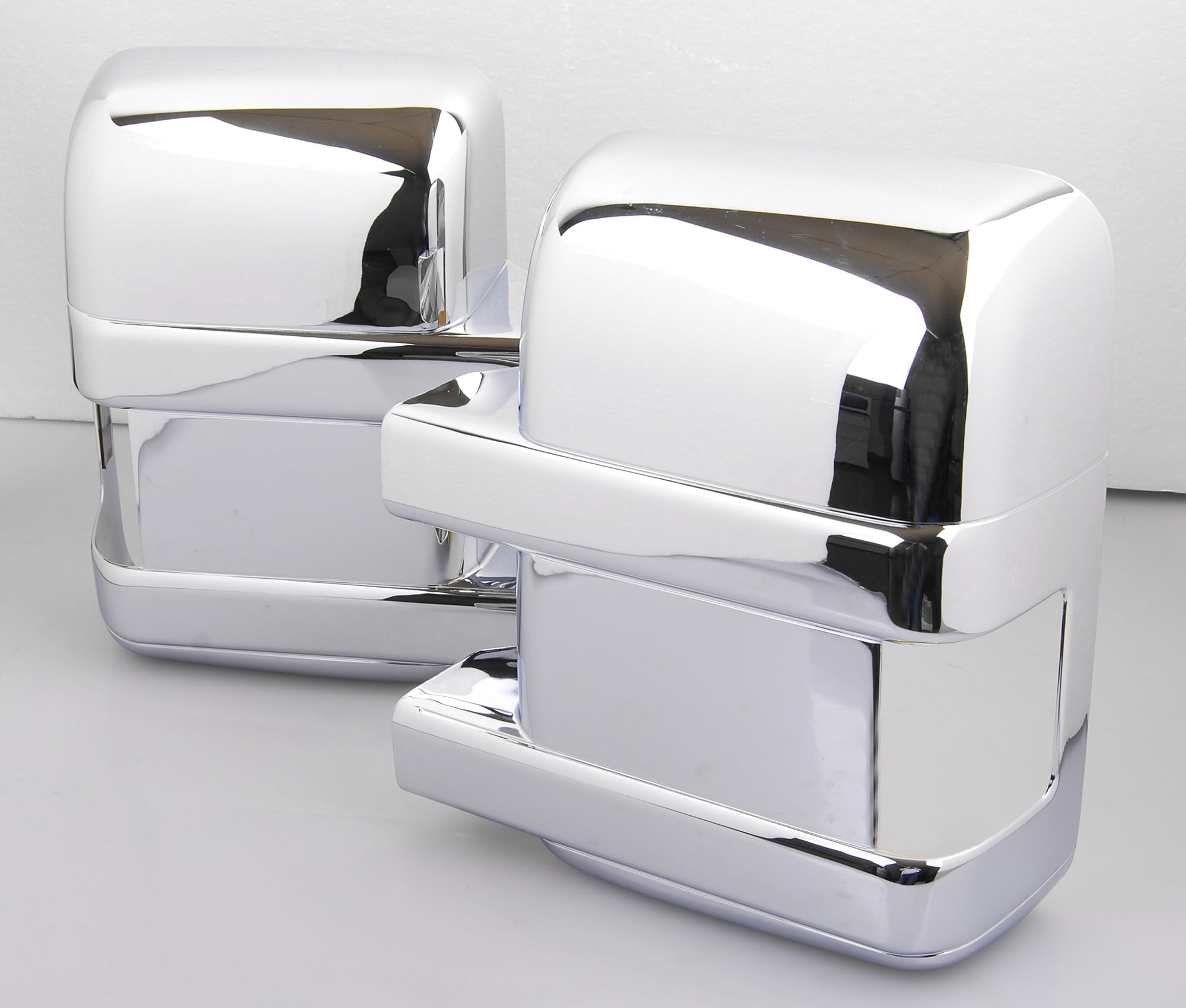 2Pcs Chrome Abs Side Door Full Mirror Covers For 08 09 10 11 12 13 14 15 16 Ford F250 F350 F450 Super Duty