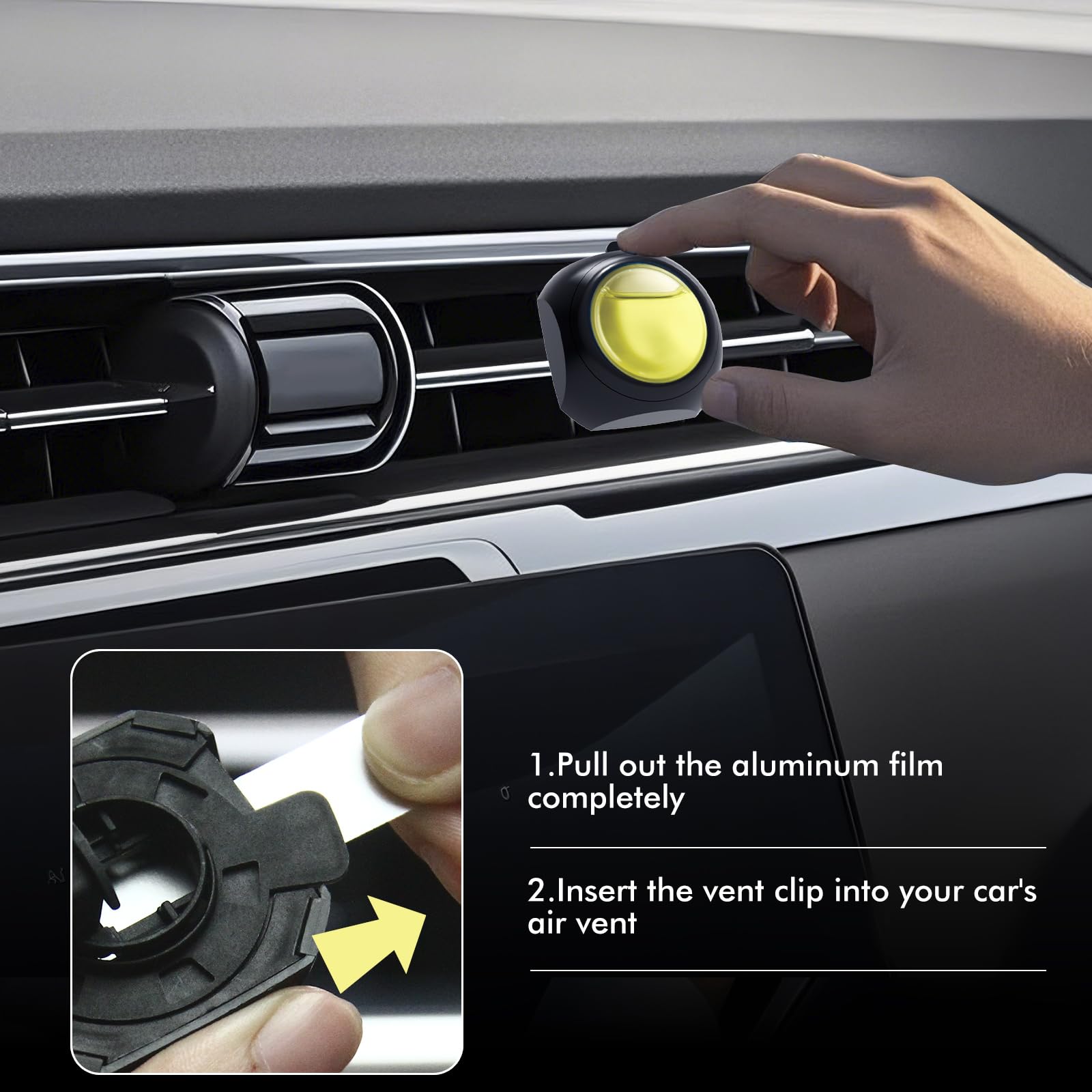 Car Air Freshener Vent Clips, 12 Pack, 6 Vanilla, 6 Lavender, Provides Long-Lasting Scent, Up to 360 Days, Car Fresheners
