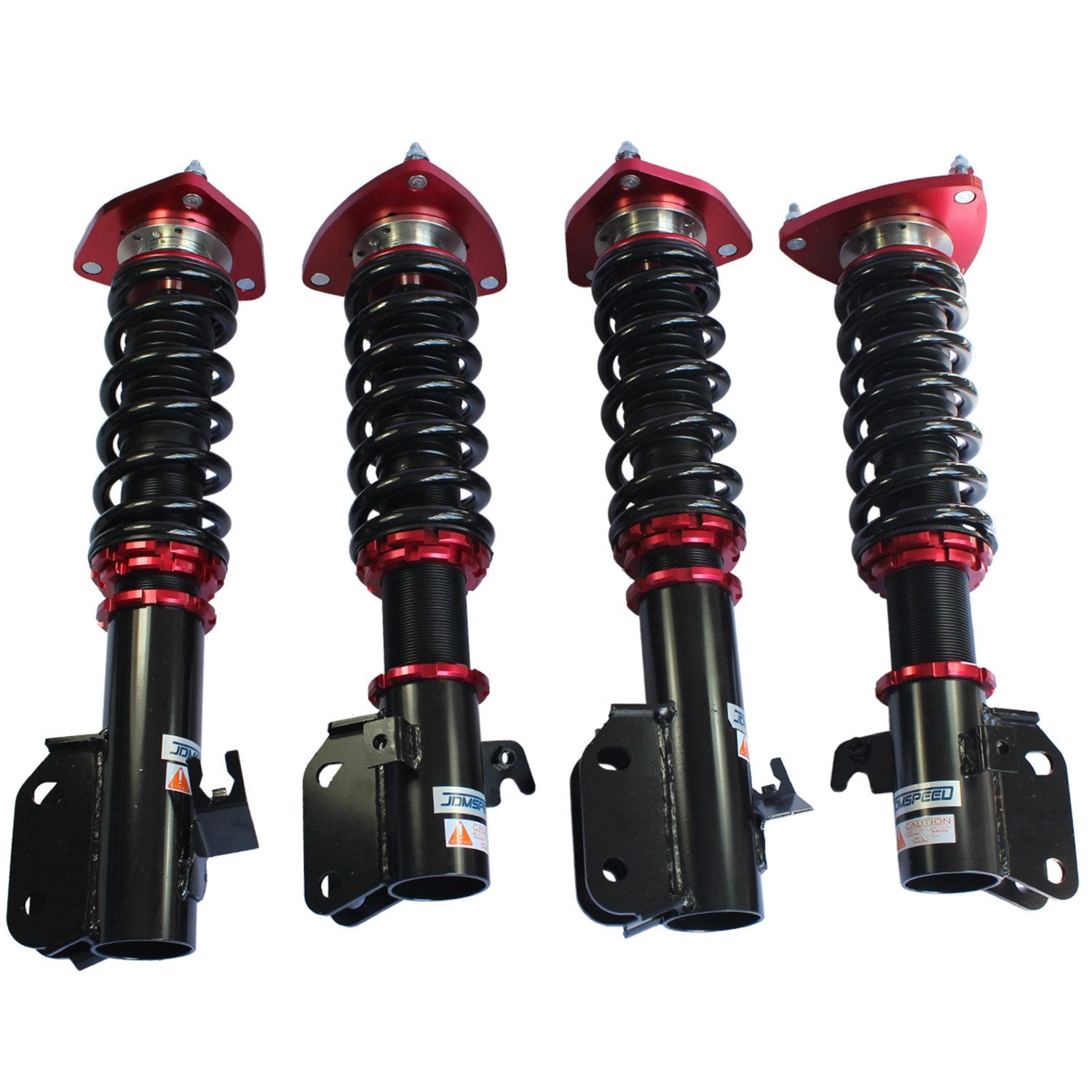 JDMSPEED Coilover Struts Shock Absorbers Suspension Kit for Impreza WRX 2002-2007, Red, Aluminum Construction