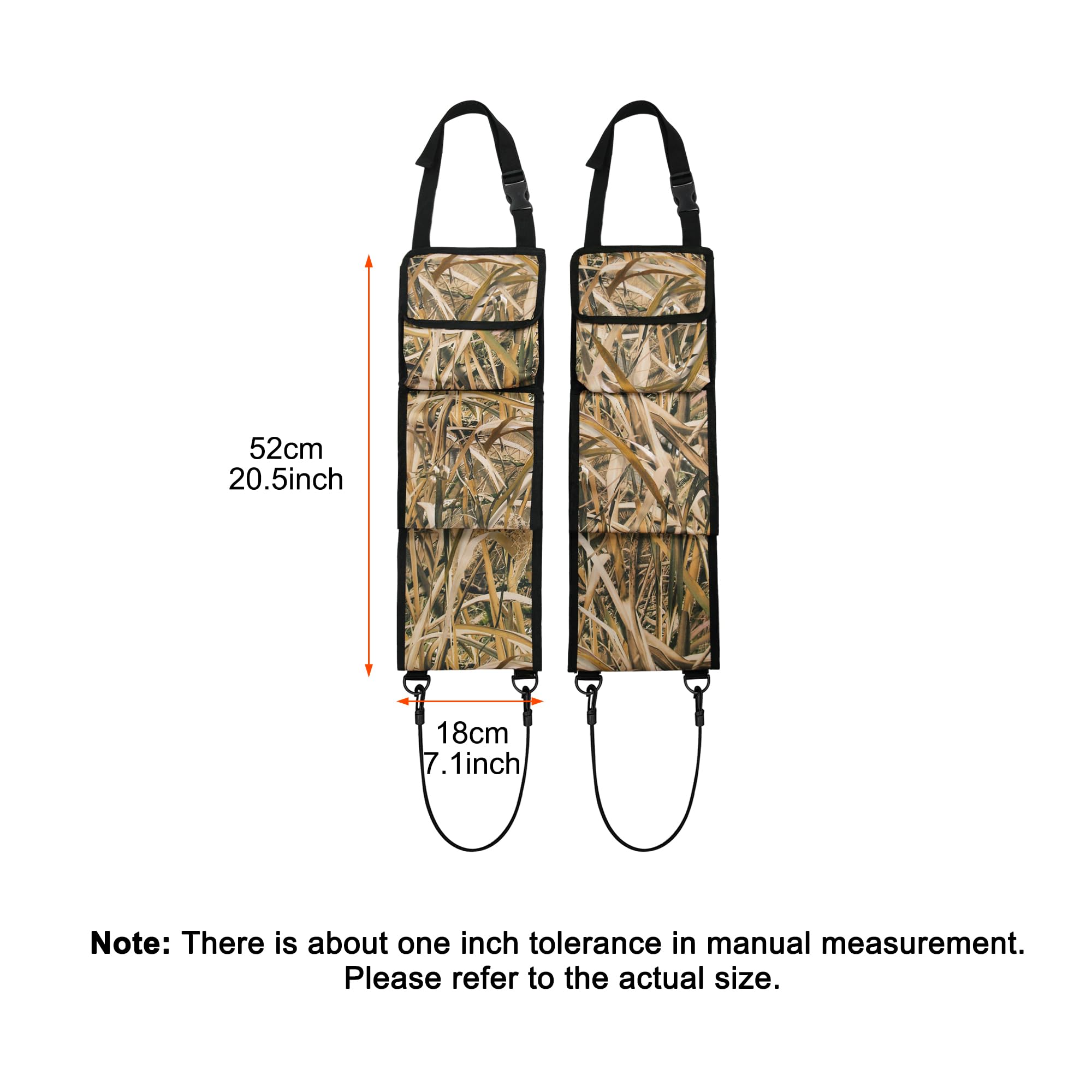 MYDAYS Seat Back Gun Rack, Gun Sling Bag, Camo Front Seat Gun Organizer Holder for Hunting Rifles/Shotguns (Camo4)