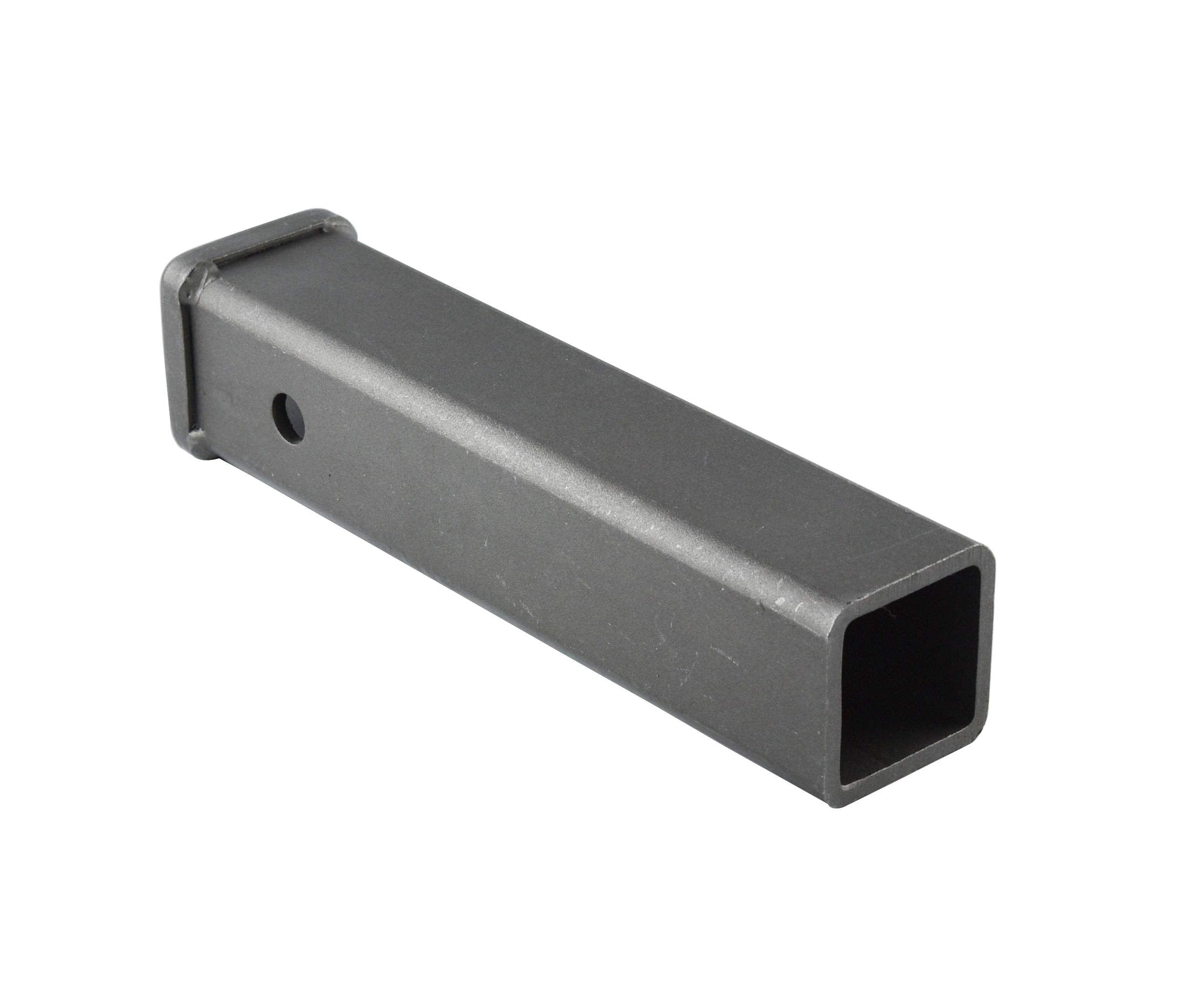 Toptow 64455 Trailer Hitch Weld-On Receiver Tube 2-Inch X 12-Inch Storage Box Combo Bar, Raw Steel Finish…