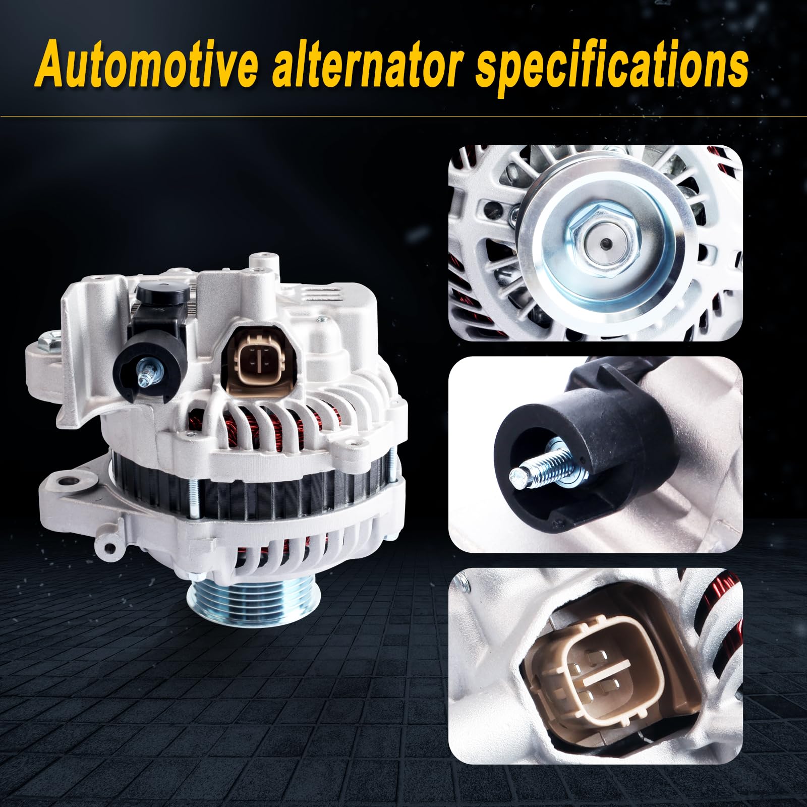 L-Sijin-L Alternator Compatible With 2006 2007 2008 2009 2010 2011 Civic 1.8L L4 Replace For 11176 31100Rnaa01 31100Rnaa012M2 11