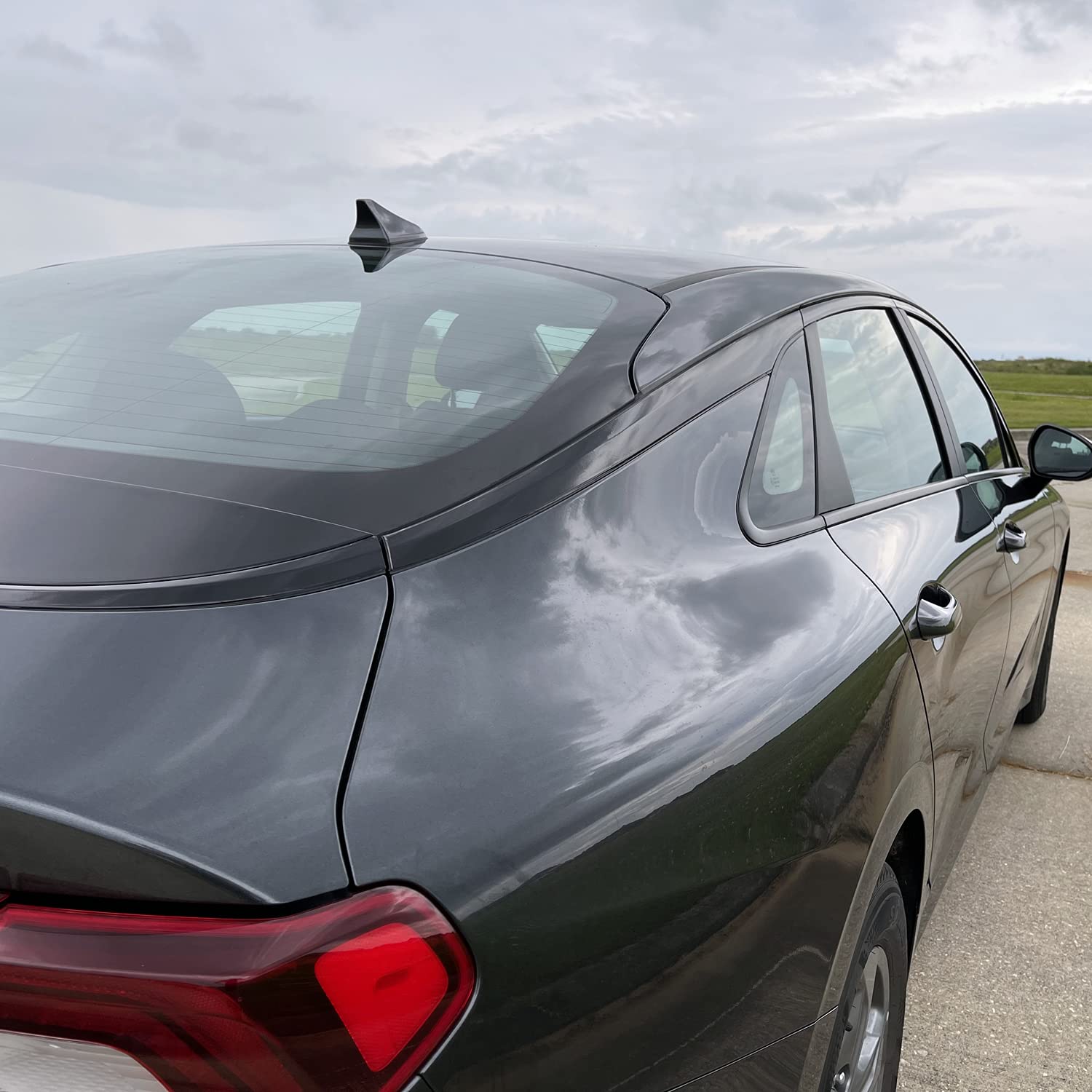 SlickMod Chrome Delete Blackout Vinyl Overlay for 2021-2022 Kia K5 - Gloss Black, Model KI-K5-2122-CTD