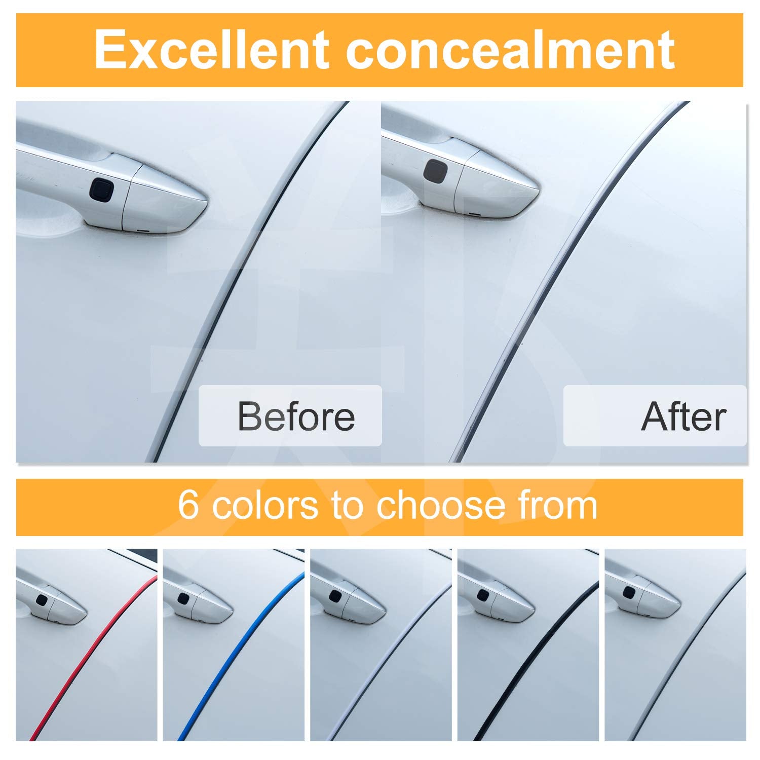 Eytool Car Door Edge Protectors,Car Edge Trim Rubber Seal Protector With U Shape Car Protection Door Edge Guard Fit For Most Car (16Ft,Clear)