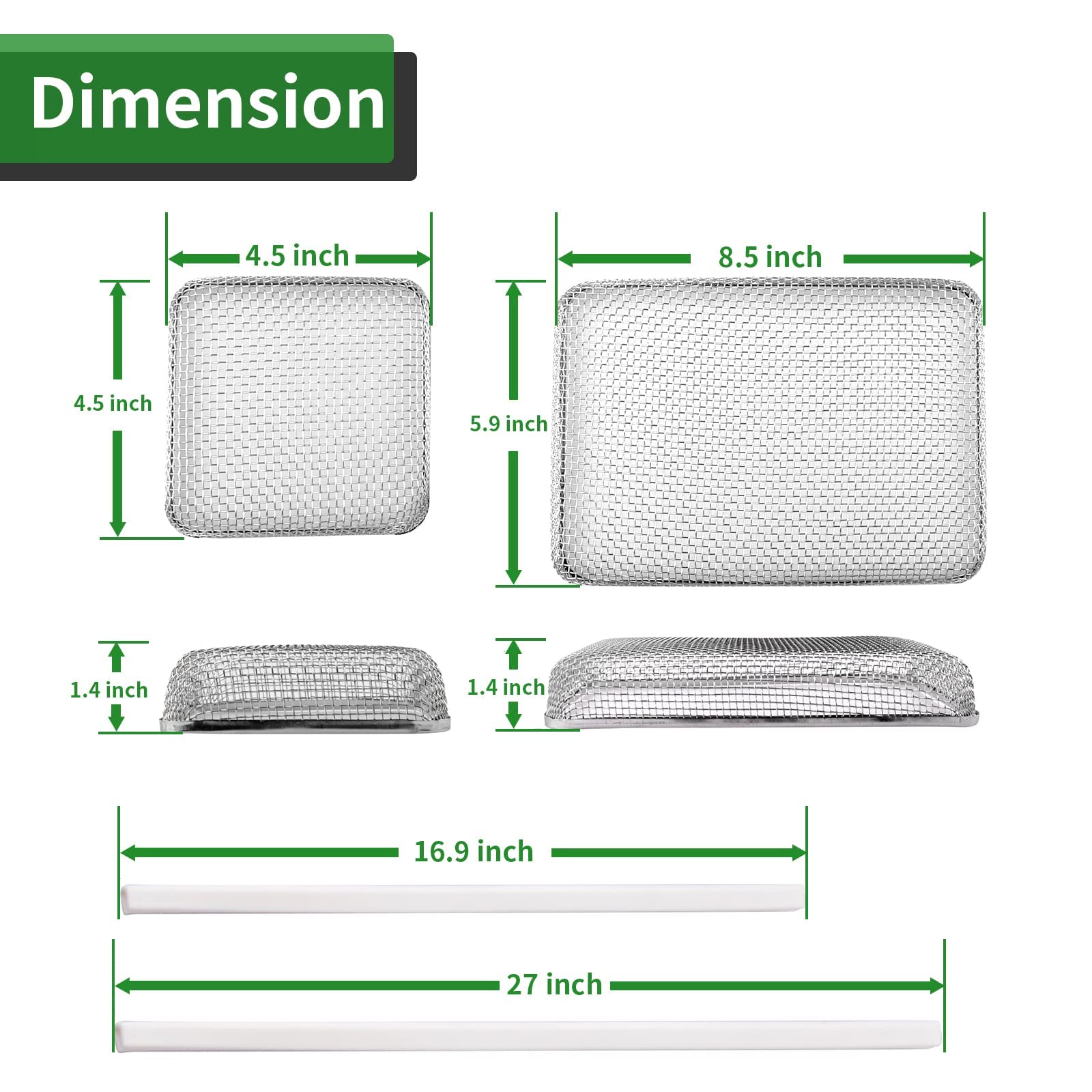 Rvguard Rv Flying Insect Screen For Rv Water Heater Vent Cover Protects From Insects Stainless Steel Mesh With Installation Tool
